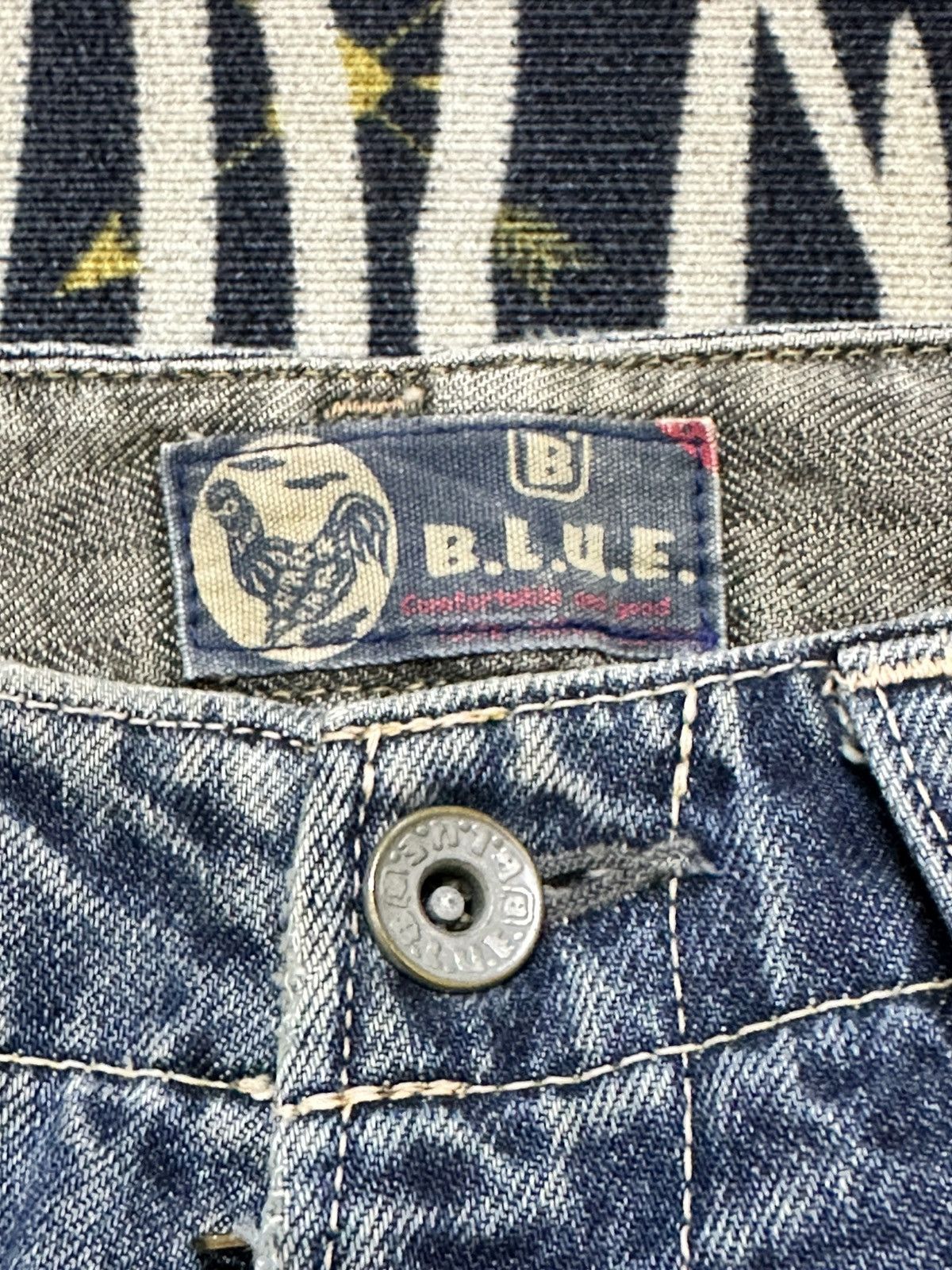 Japan Blue Vintage Blue Mudwash Cargo Tactical Thunderwash Denim Size US 30 / EU 46 - 7 Thumbnail