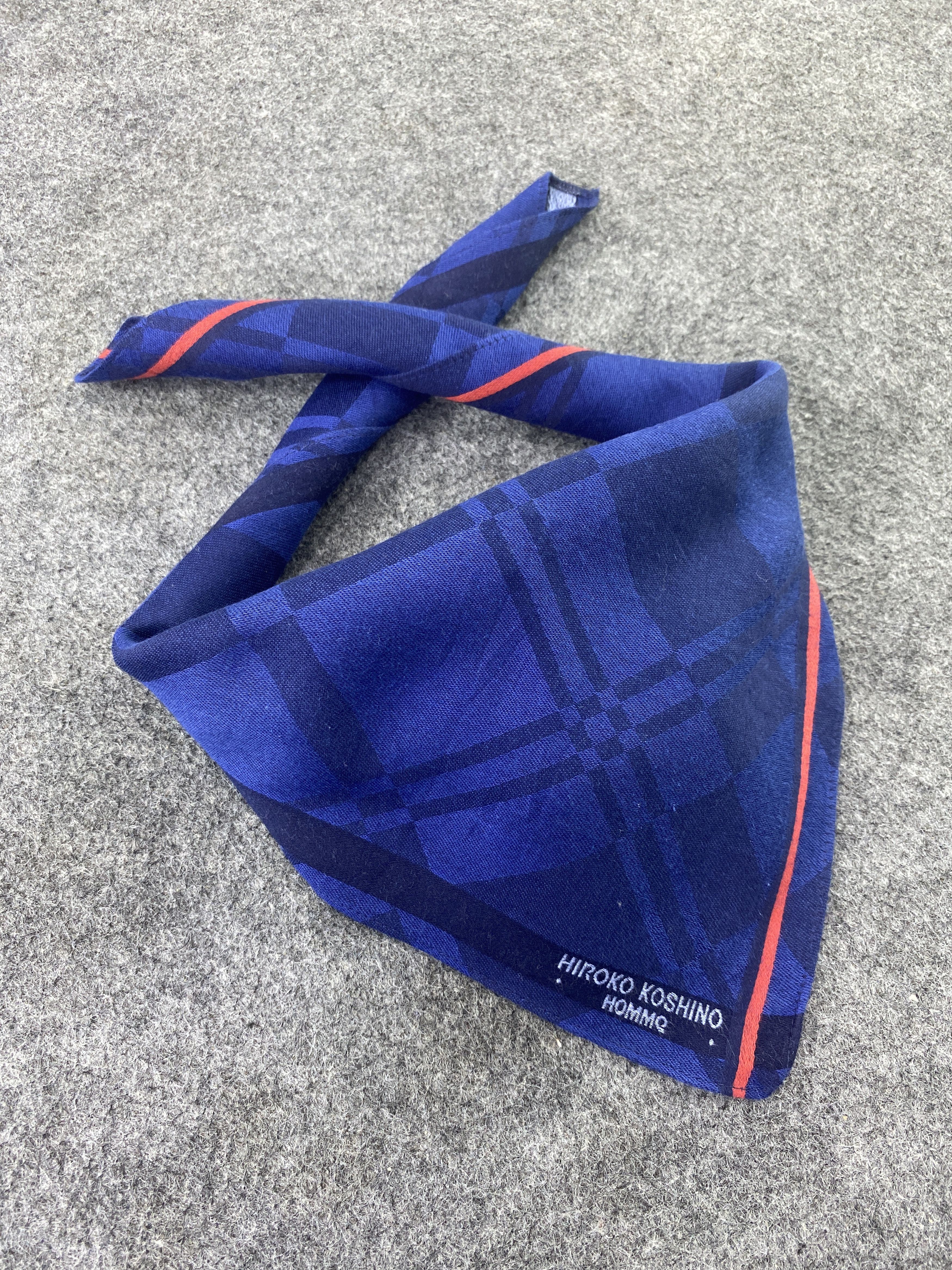 Hiroko Koshino Homme × Vintage Hiroko Koshino Homme Handkerchief/Bandana/Neckerchief-B152 Size ONE SIZE - 1 Thumbnail