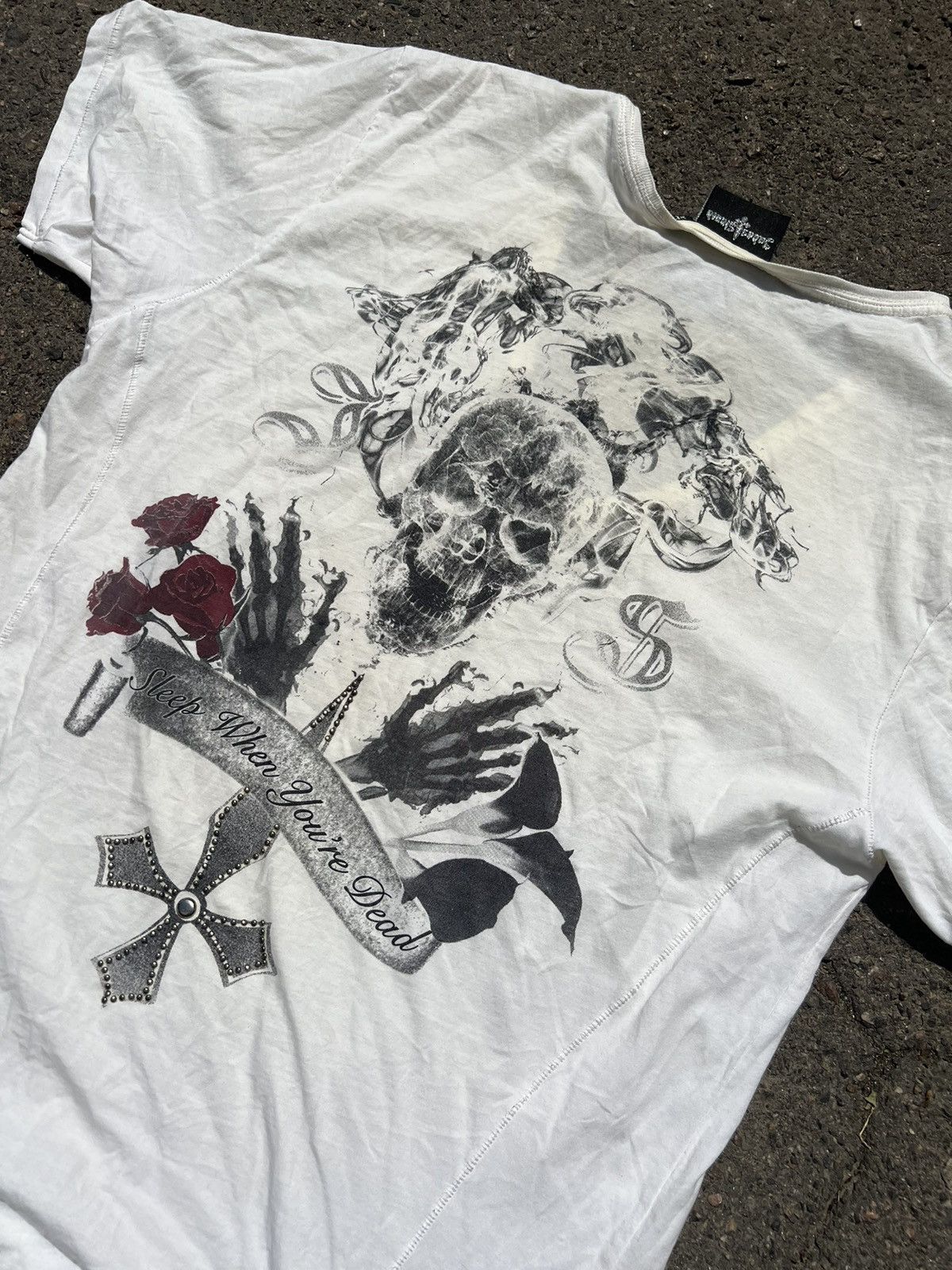 Vintage Vintage Y2K Judas Sinned Affliction Style Overprint T Shirt Size US XL / EU 56 / 4 - 1 Thumbnail