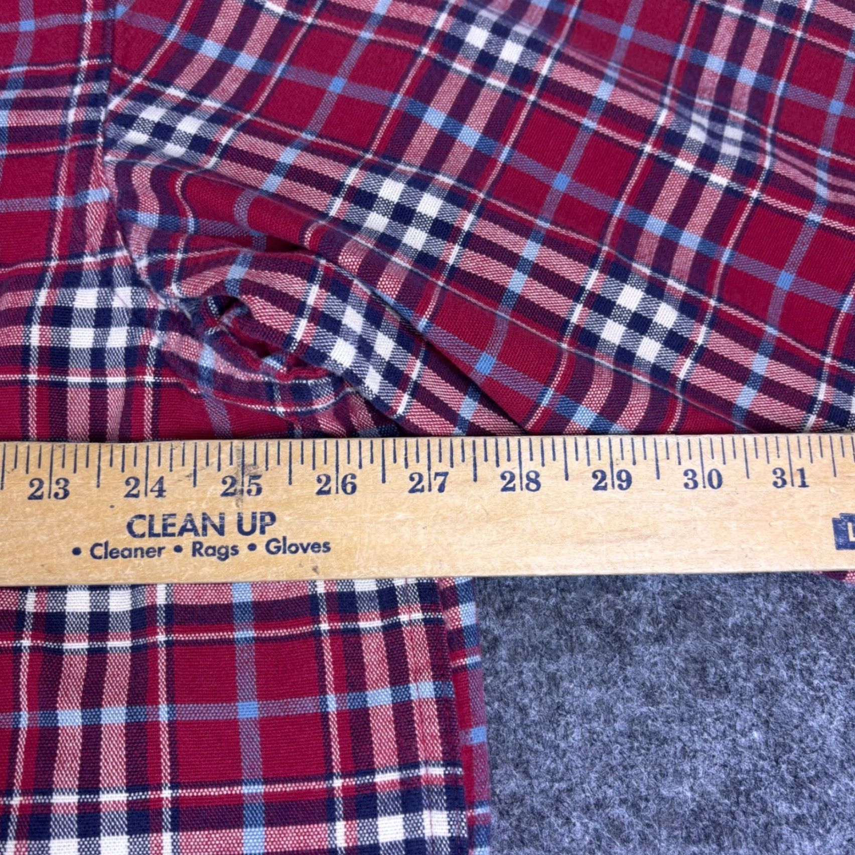 Vintage LL Bean Mans XL Tall Red Plaid Flannel Shirt Cotton 277982 90s Size US XL / EU 56 / 4 - 3 Thumbnail