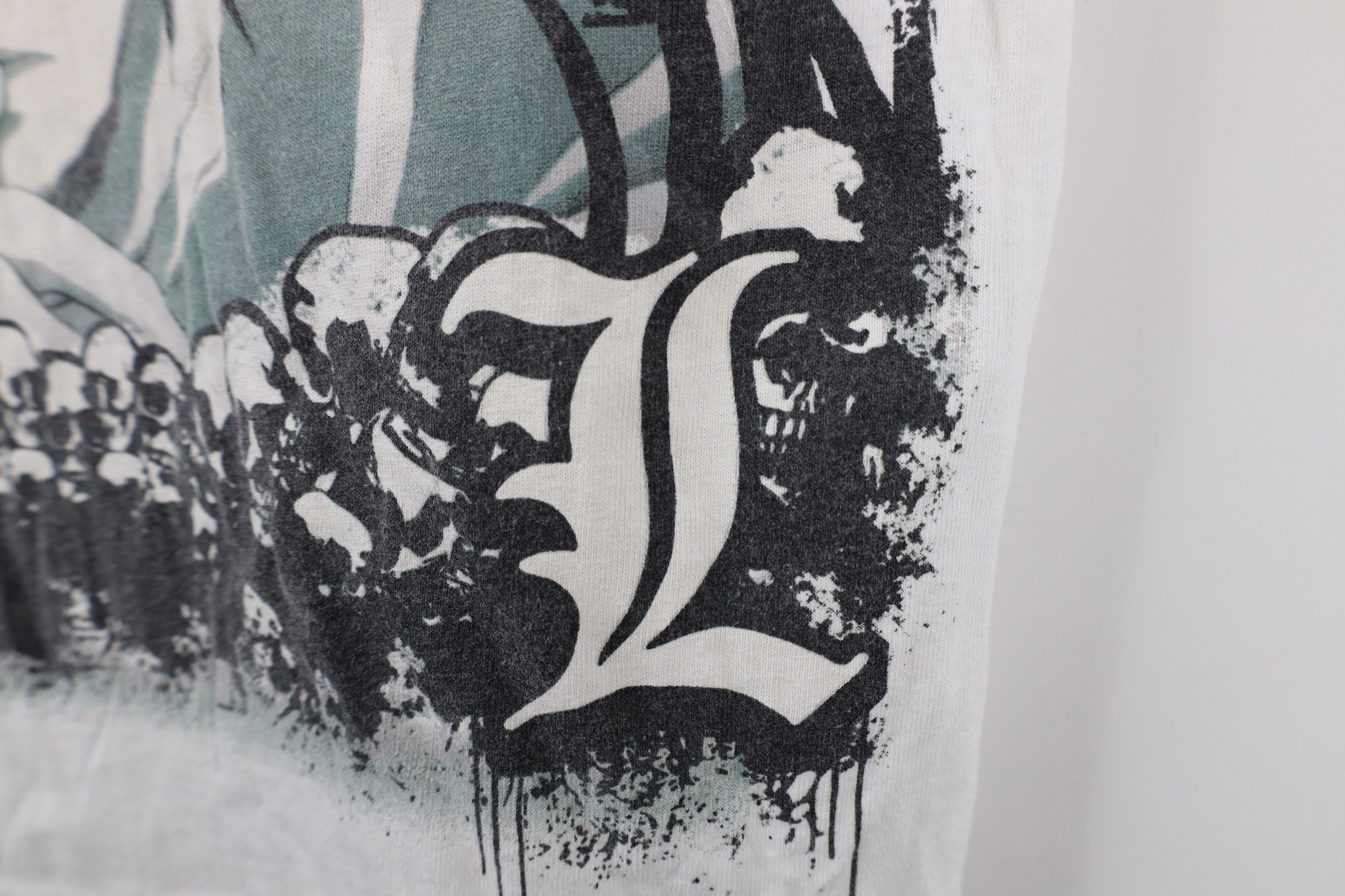 Vintage Vintage Shonen Jump Deathnote Anime Manga Skull T-Shirt Size US M / EU 48-50 / 2 - 5 Thumbnail