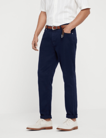 Brunello Cucinelli Dyed Denim Pants in Navy Size US 36 / EU 52 - 1 Thumbnail