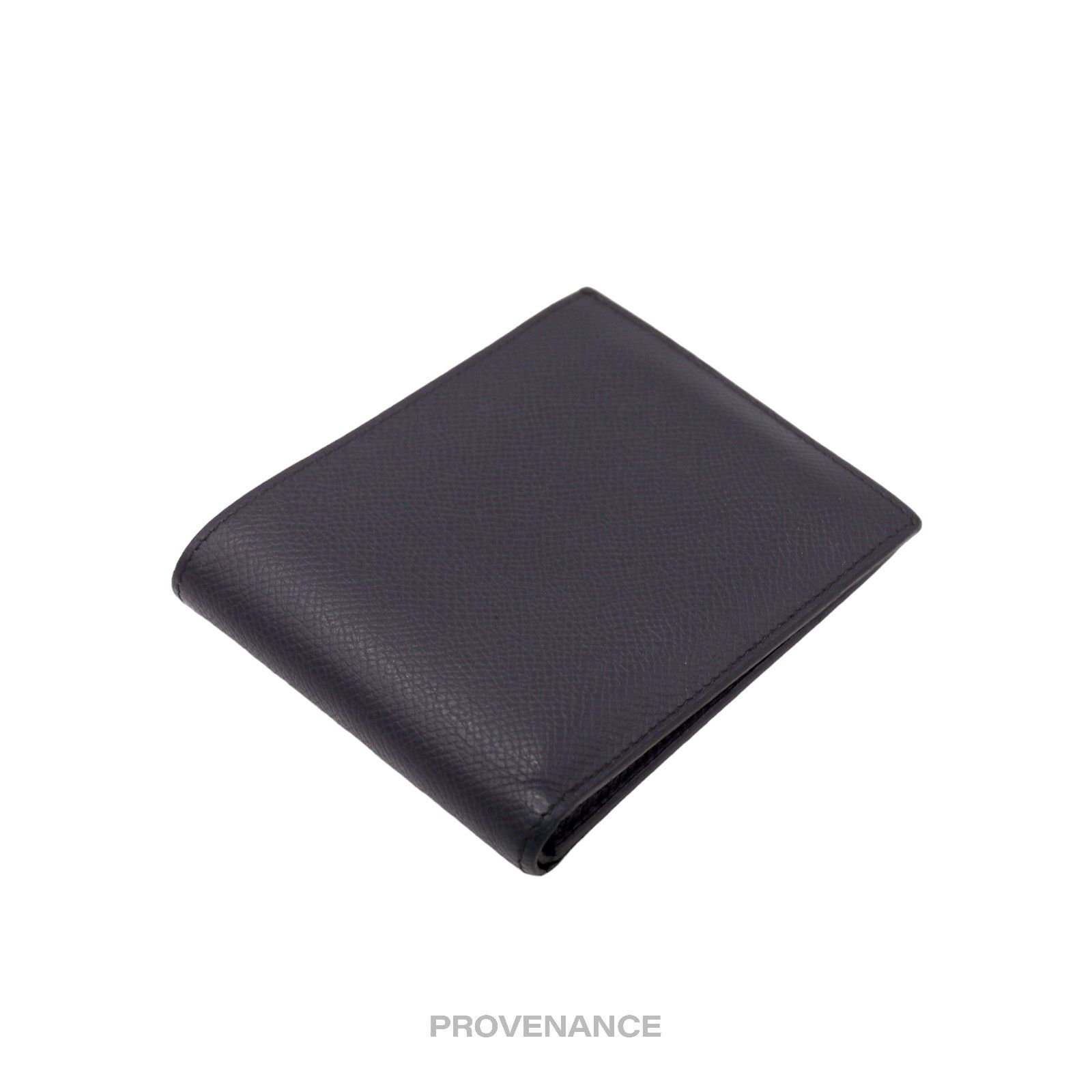 Hermes 🔴 Hermes Citizen Twill Compact Wallet - Bleu Nuit Epsom Size ONE SIZE - 4 Thumbnail