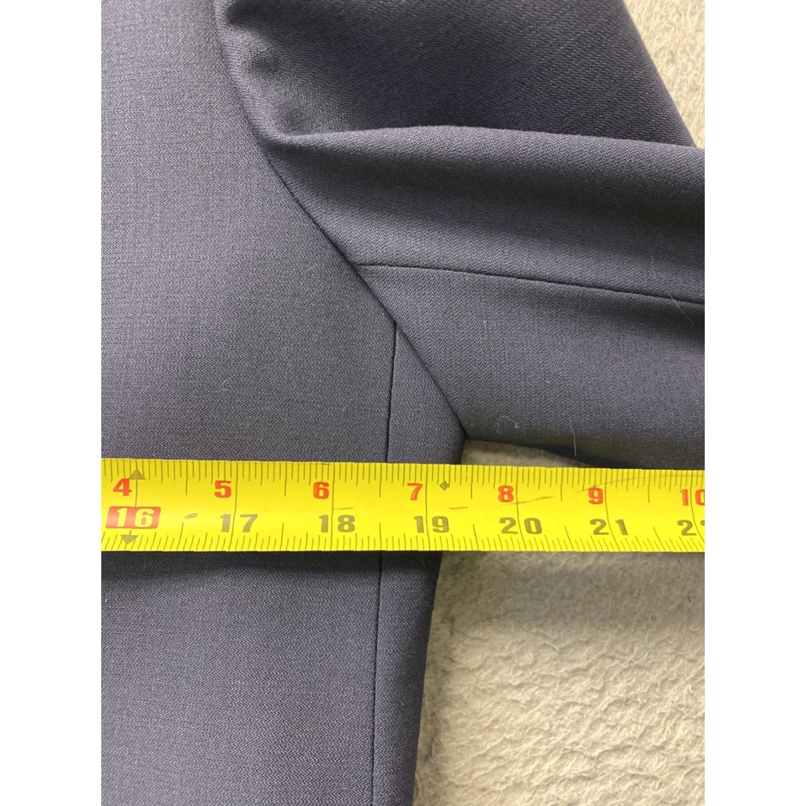 Frame VINTAGE FRAME Women's Blazer Double Breasted Wool Navy XS/S Basic Jacket, Formal, Classic, Fall Style Size XS / US 0-2 / IT 36-38 - 3 Thumbnail