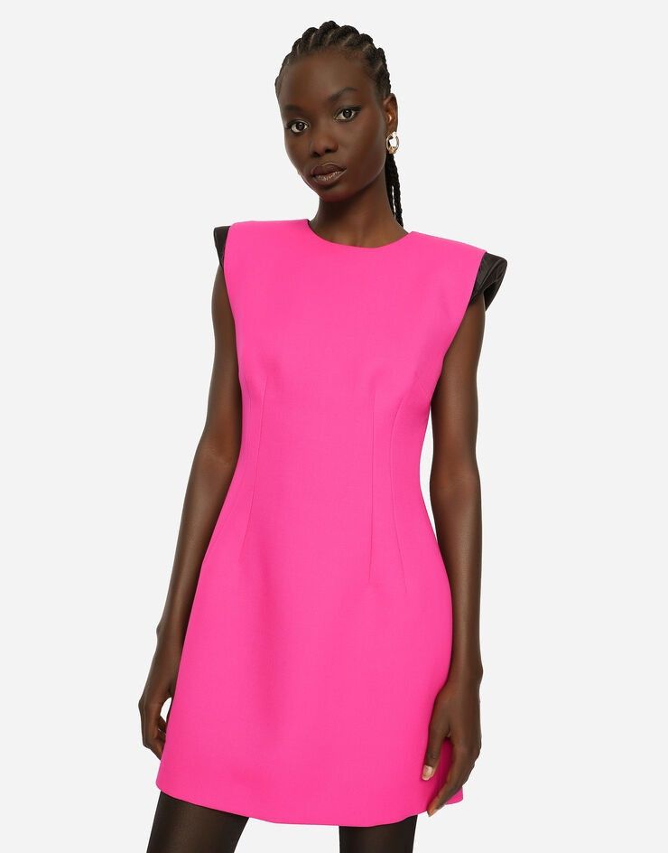 Dolce & Gabbana o1y0825 Sleeveless Mini Dress in Fuchsia Size S / US 4 / IT 40 - 2 Thumbnail