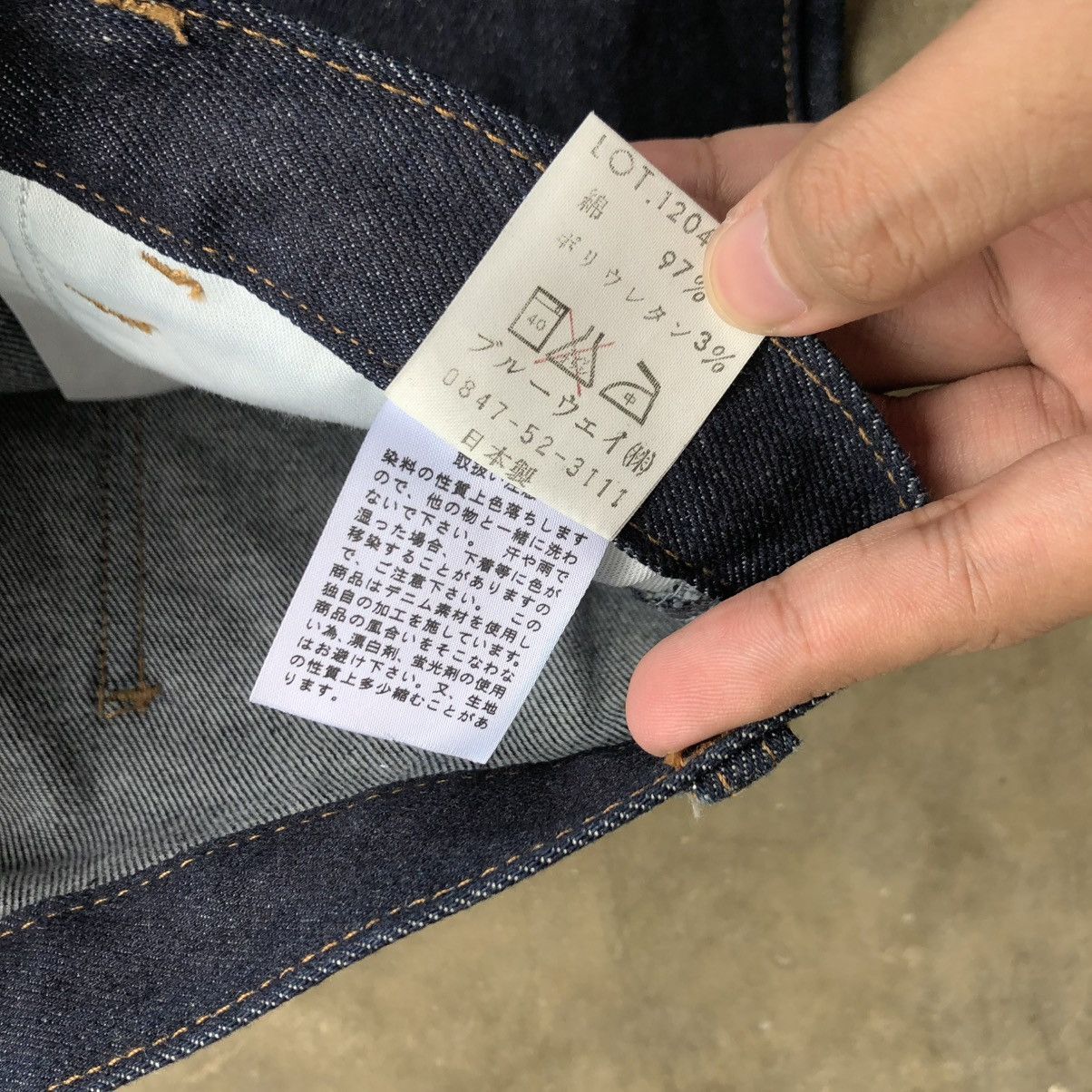 14th Addiction 2000s Et-Boite Button Raw Denim Flared Jeans Lgb Size US 26 / EU 42 - 13 Thumbnail