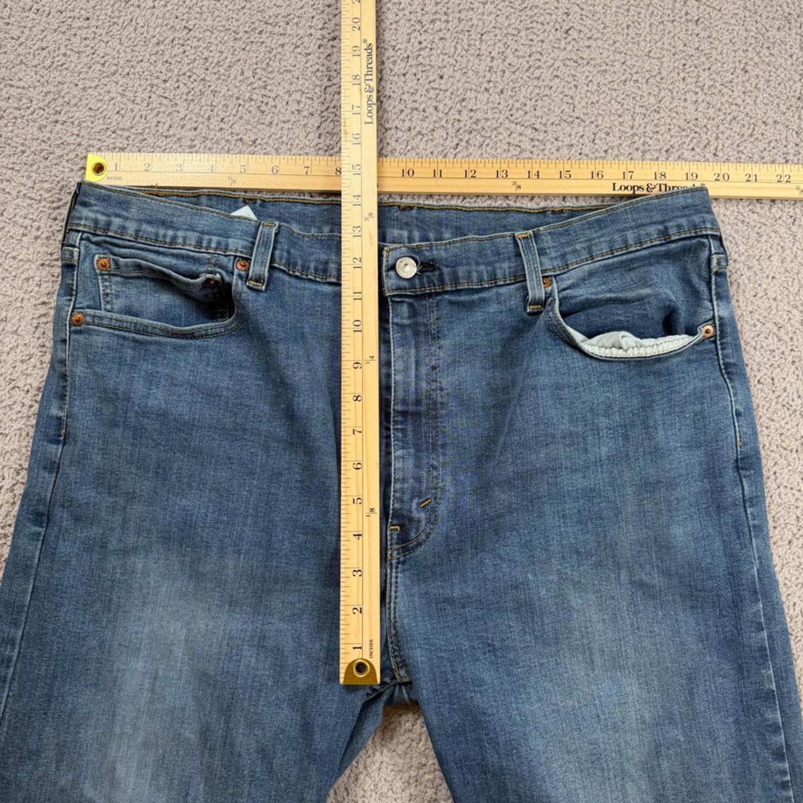 Levi's Levis 502 Regular Taper Mens Jeans 42x32 Medium Blue Size US 42 / EU 58 - 4 Thumbnail