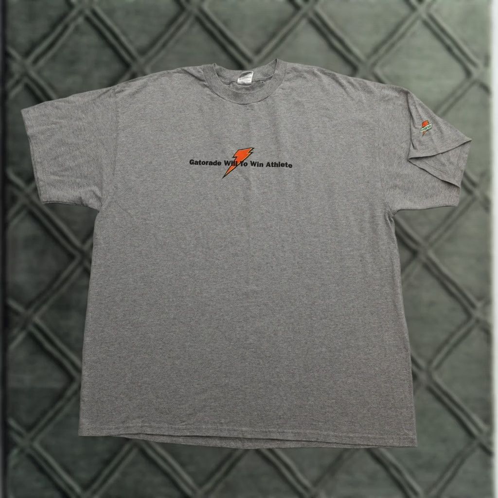 Delta Vintage Gatorade Delta T-Shirt 2XL Grey Unisex Adults Short Sleeve Shirt Mens Womens Size US XXL / EU 58 / 5 - 1 Thumbnail