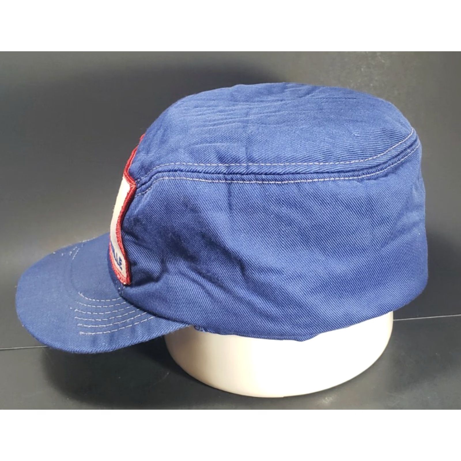 Vintage VTG FARMERS ELEVATOR COOP SPENCER LANGDON GREENVILLE EAR FLAP CO-OP BLUE CAP HAT Shirt Cap Hats? Size ONE SIZE - 3 Thumbnail