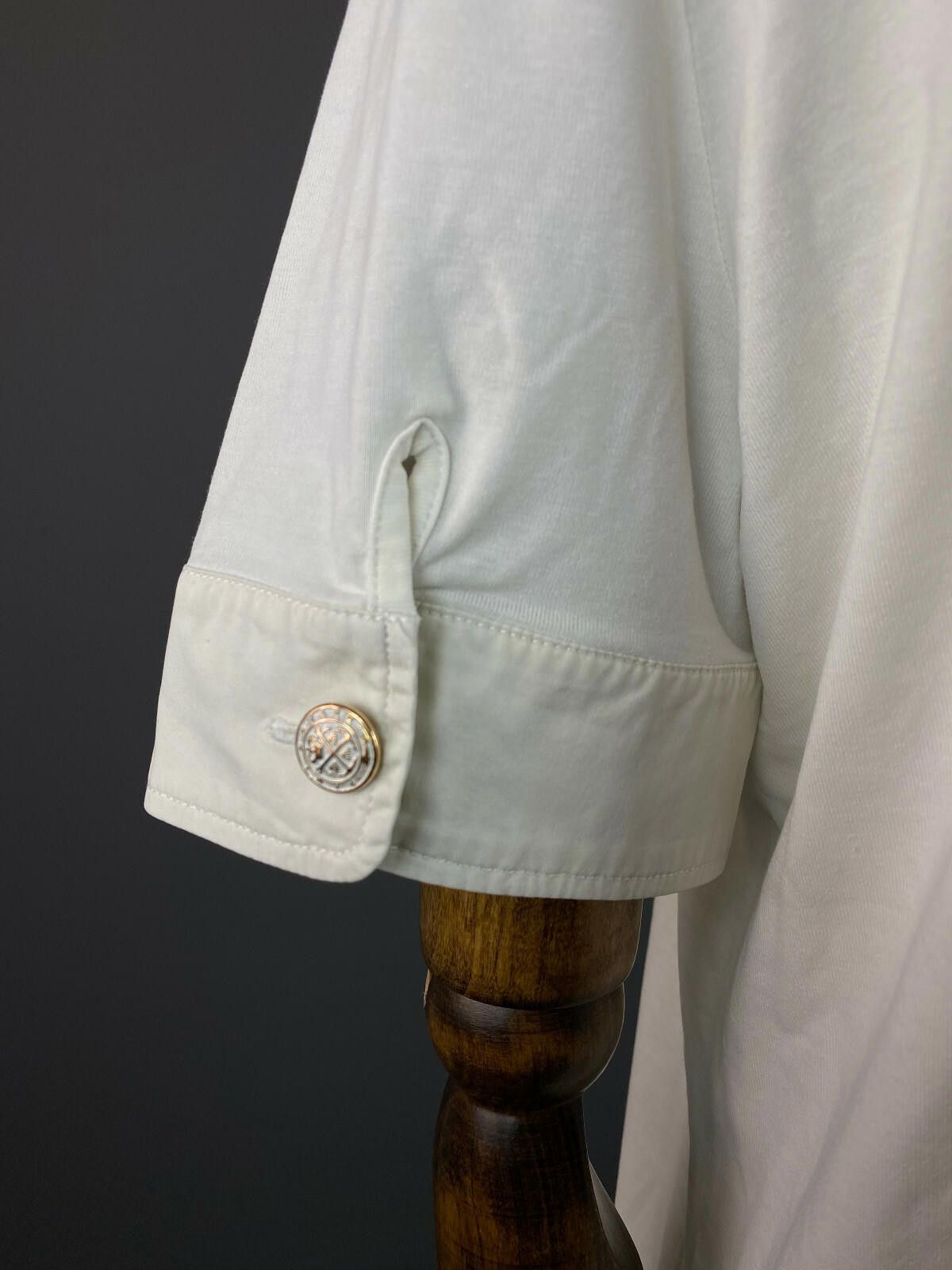 Paul & Shark Paul & Shark White Cotton Blend Blouse Shirt Size XXL Size XXL / US 16-18 / IT 52-54 - 7 Thumbnail