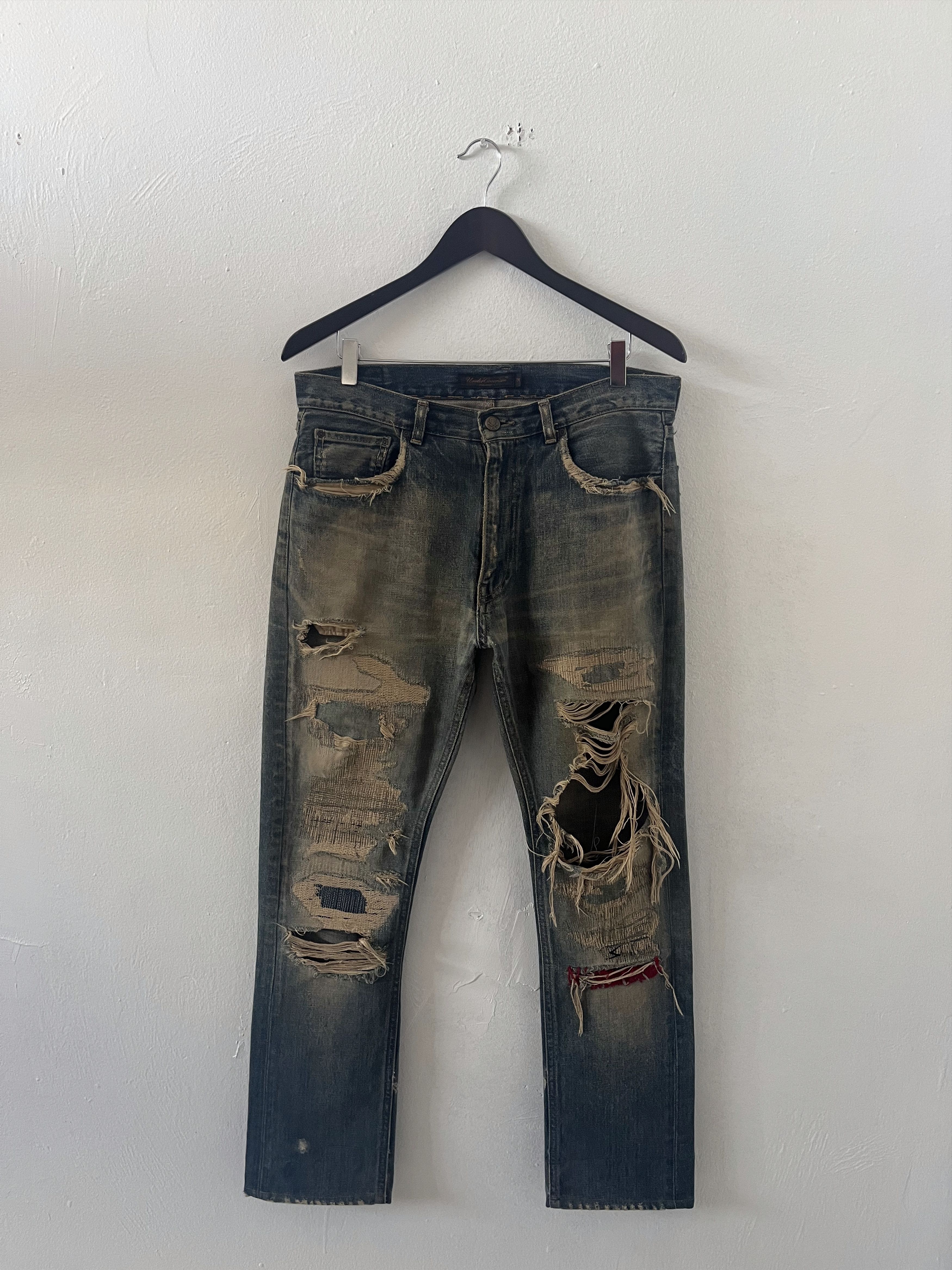 Jun Takahashi × Undercover Undercover 68 Red Yarn Denim | Grailed