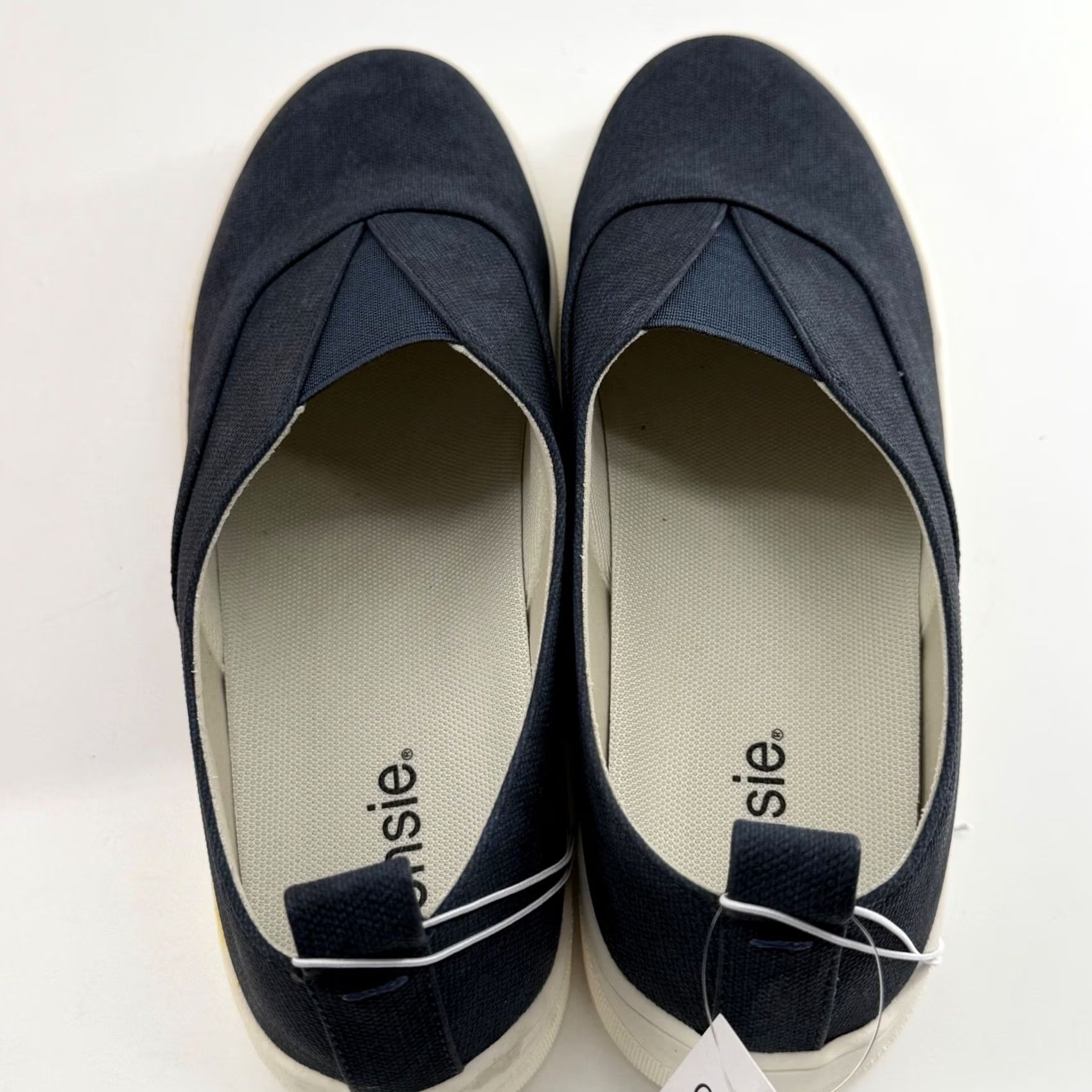 Vintage Kensie Salia Slip-On Sneaker Navy Textile Casual Walking Womens Shoes Blue Flat Footwear Modern Lightweight Comfort Size US 10 / IT 40 - 4 Thumbnail