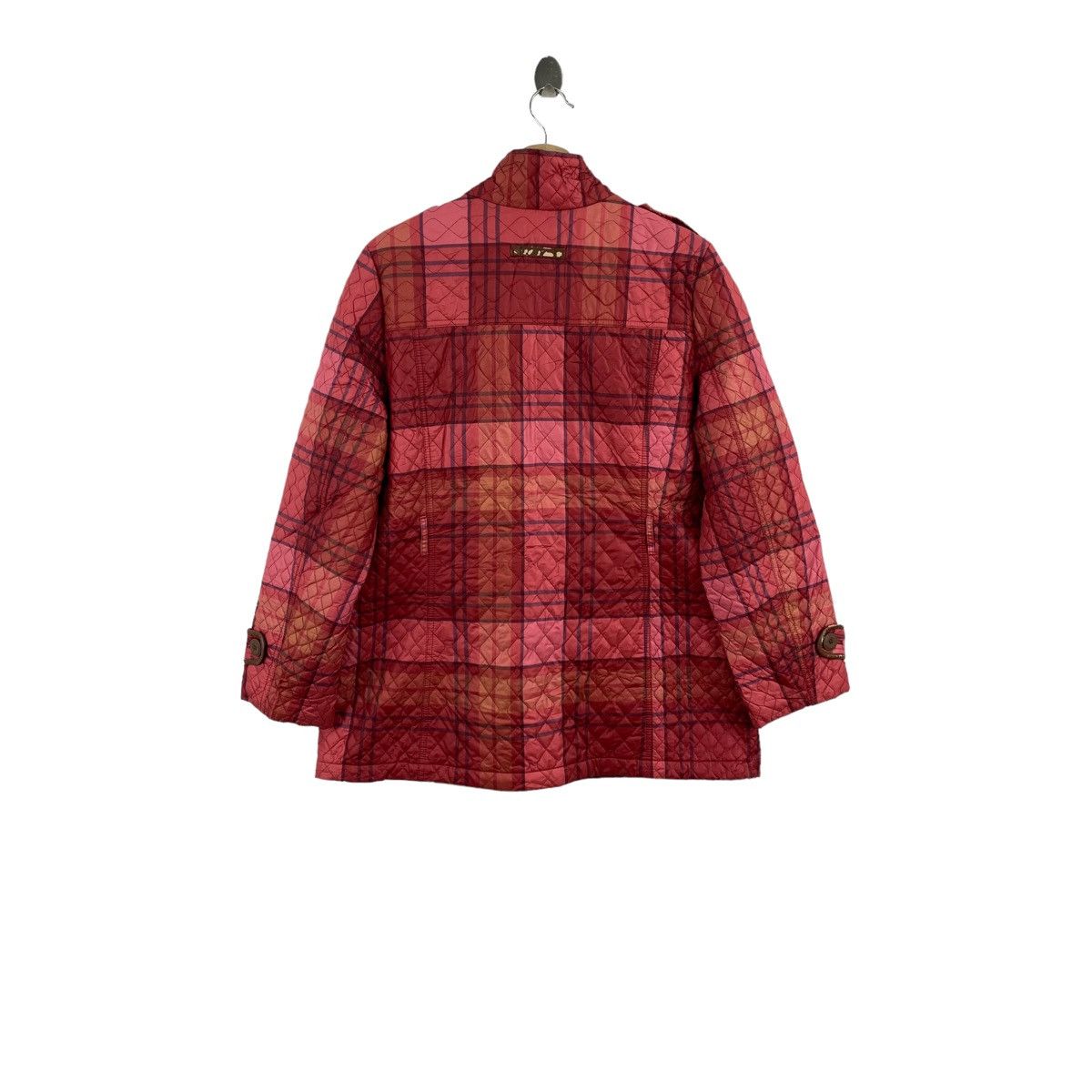 Lands' End LAND’S END Check Tartan Button Up Quilted Coat Jacket Size US XL / EU 56 / 4 - 2 Thumbnail