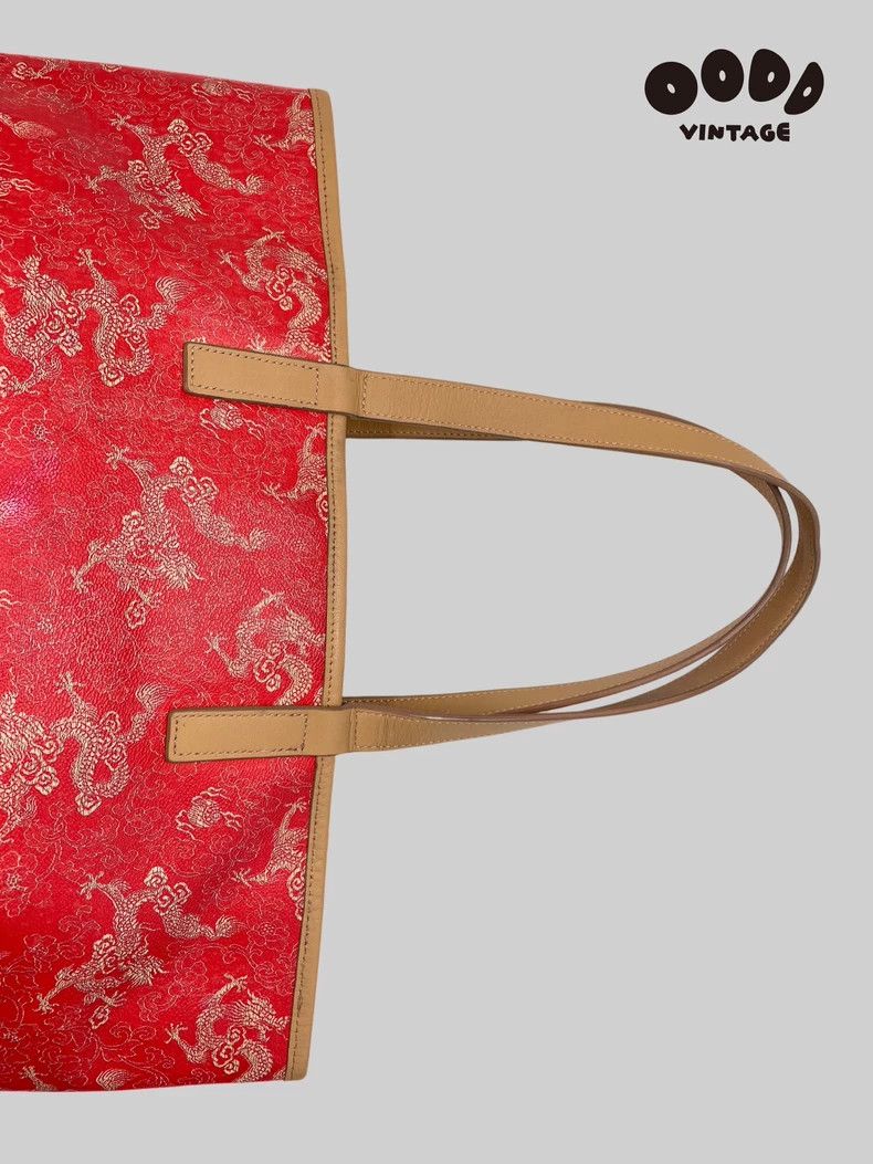 Vivienne Tam Vivienne Tam Dragon print leather tote bag Size ONE SIZE - 5 Thumbnail
