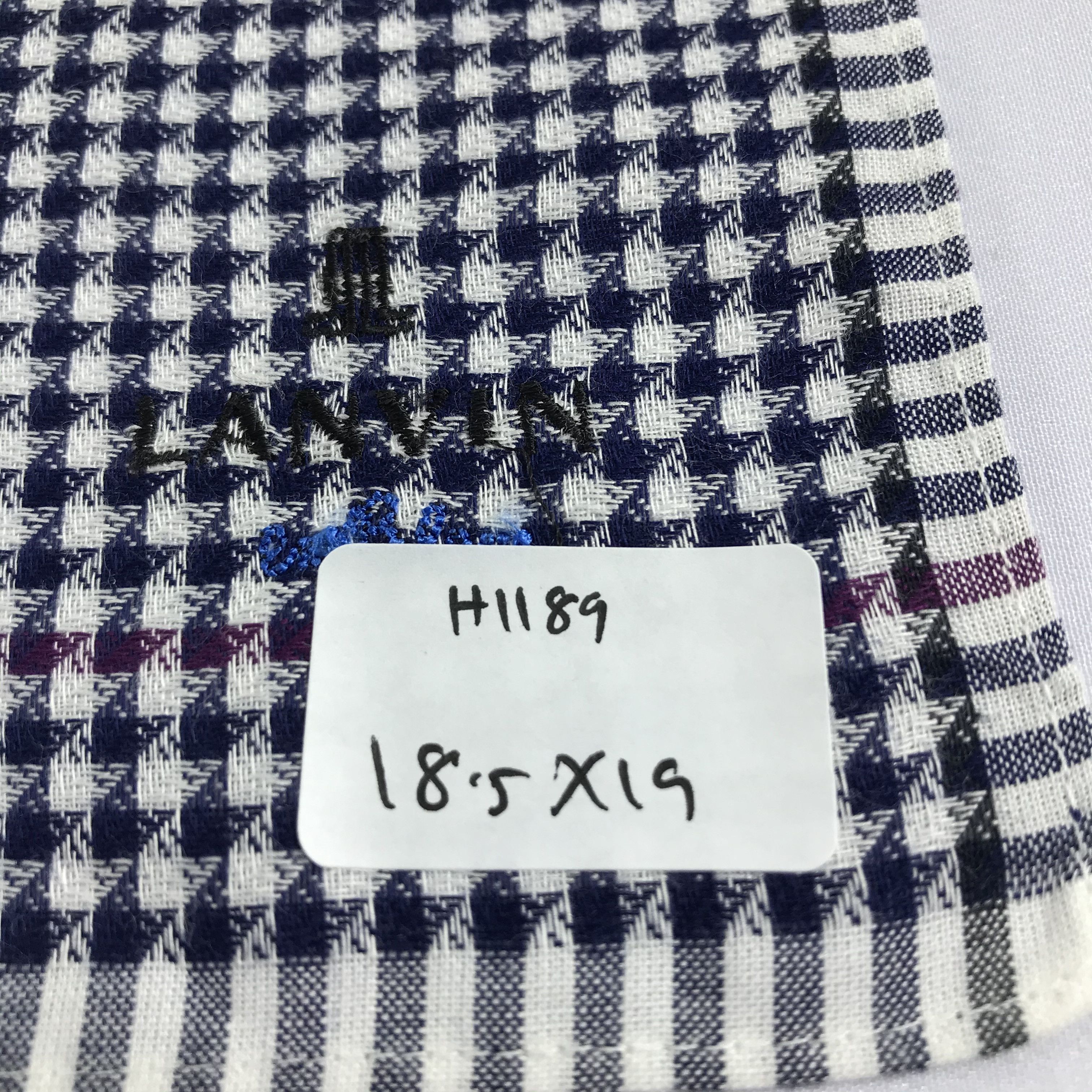 Lanvin Lanvin Checkered Handkerchief Neckerchief Bandana H1189 Size ONE SIZE - 4 Thumbnail