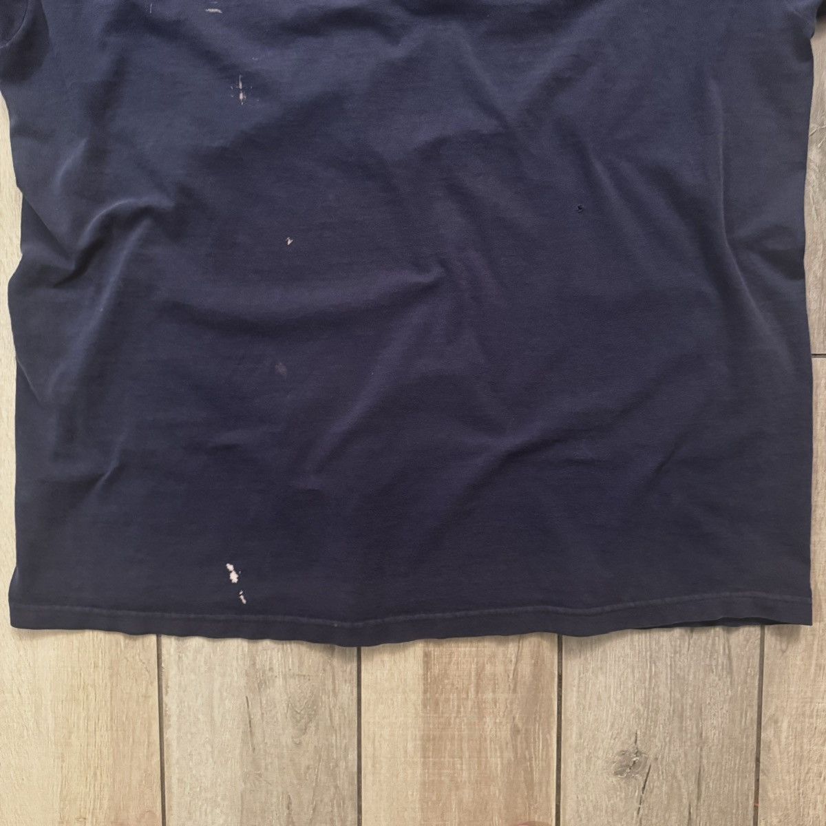 Nike × Stussy Vintage 90s Made In USA Blue Jordan Nike Graphic Tee XL Size US L / EU 52-54 / 3 - 16 Thumbnail