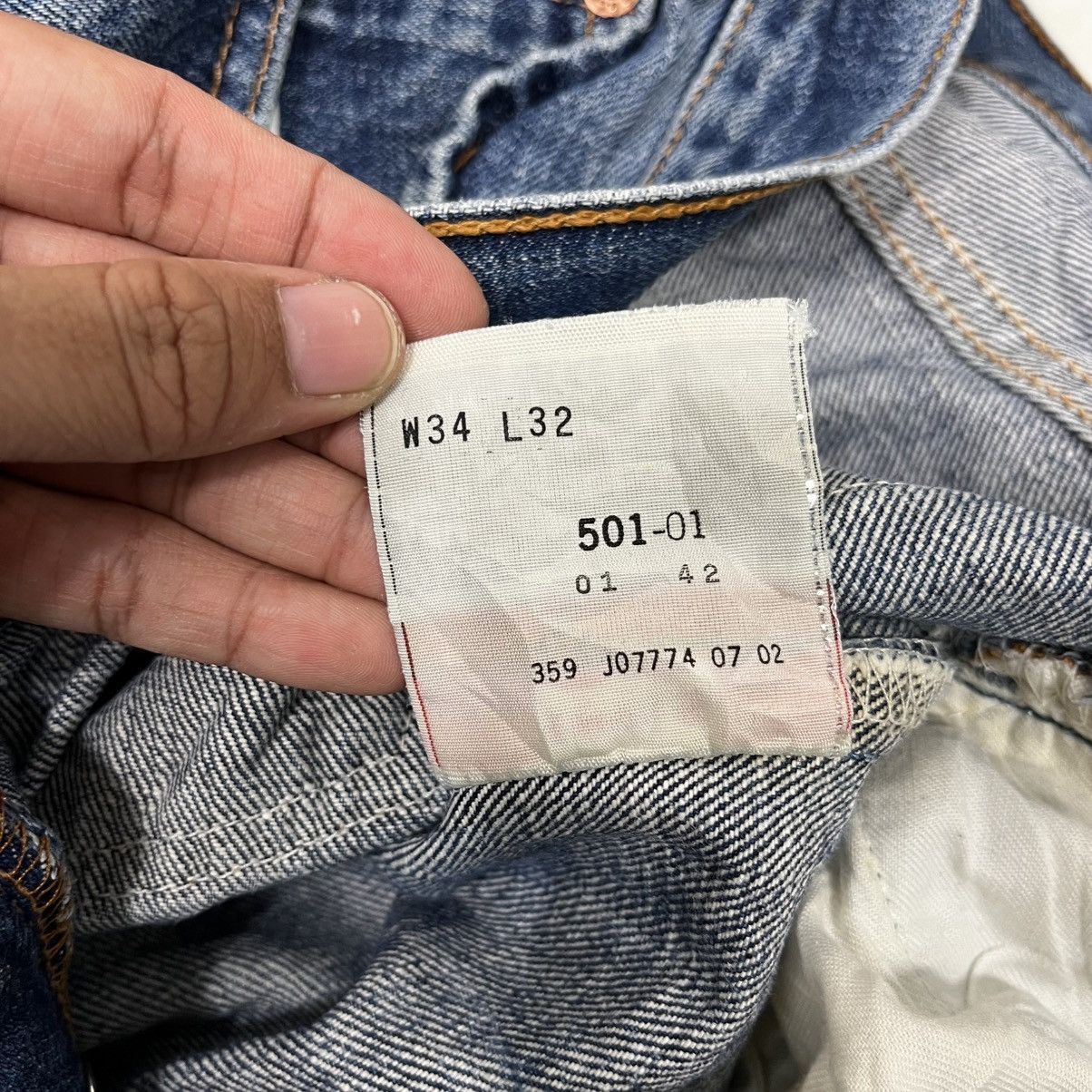 Levi's Vintage Y2k Levis Lot 501 Distressed Denim Jeans Size US 32 / EU 48 - 21 Thumbnail