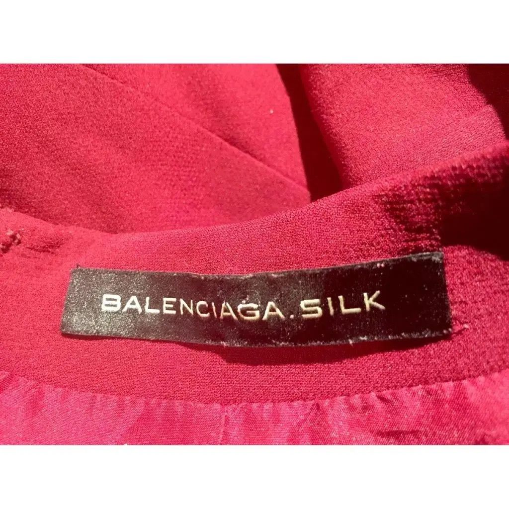 Balenciaga Burgundy red silk dress Size XS / US 0-2 / IT 36-38 - 5 Thumbnail