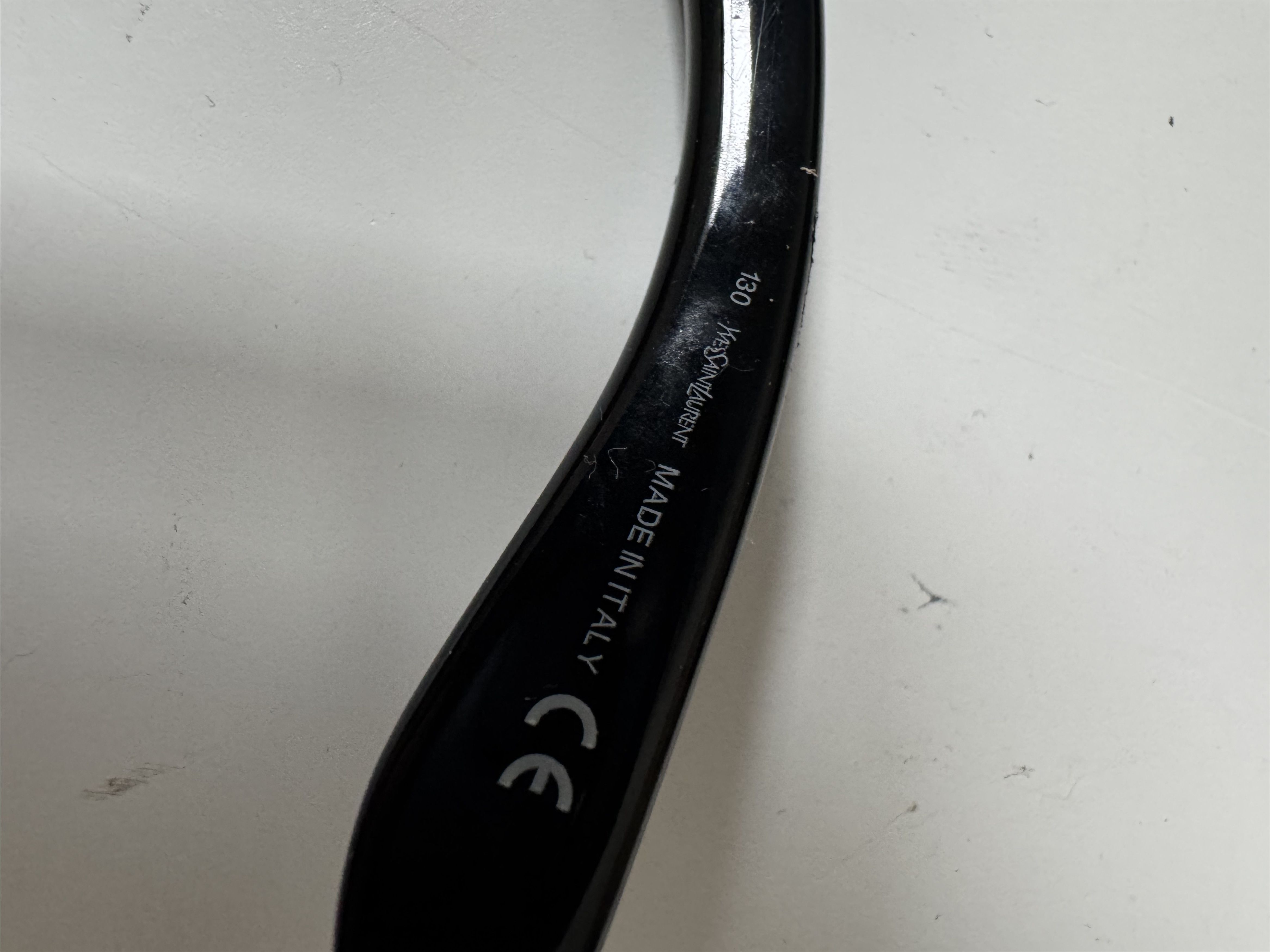 Saint Laurent Paris Yves Saint Laurent 00s Black Glasses Transparent Elements Size ONE SIZE - 4 Thumbnail