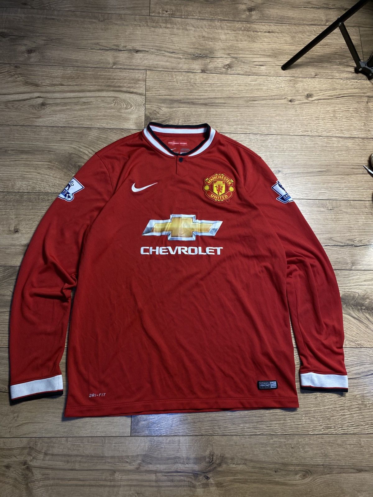 Nike Nike Manchester United 2014-15 Home Long Sleeve Di Maria #7 Size US L / EU 52-54 / 3 - 1 Thumbnail
