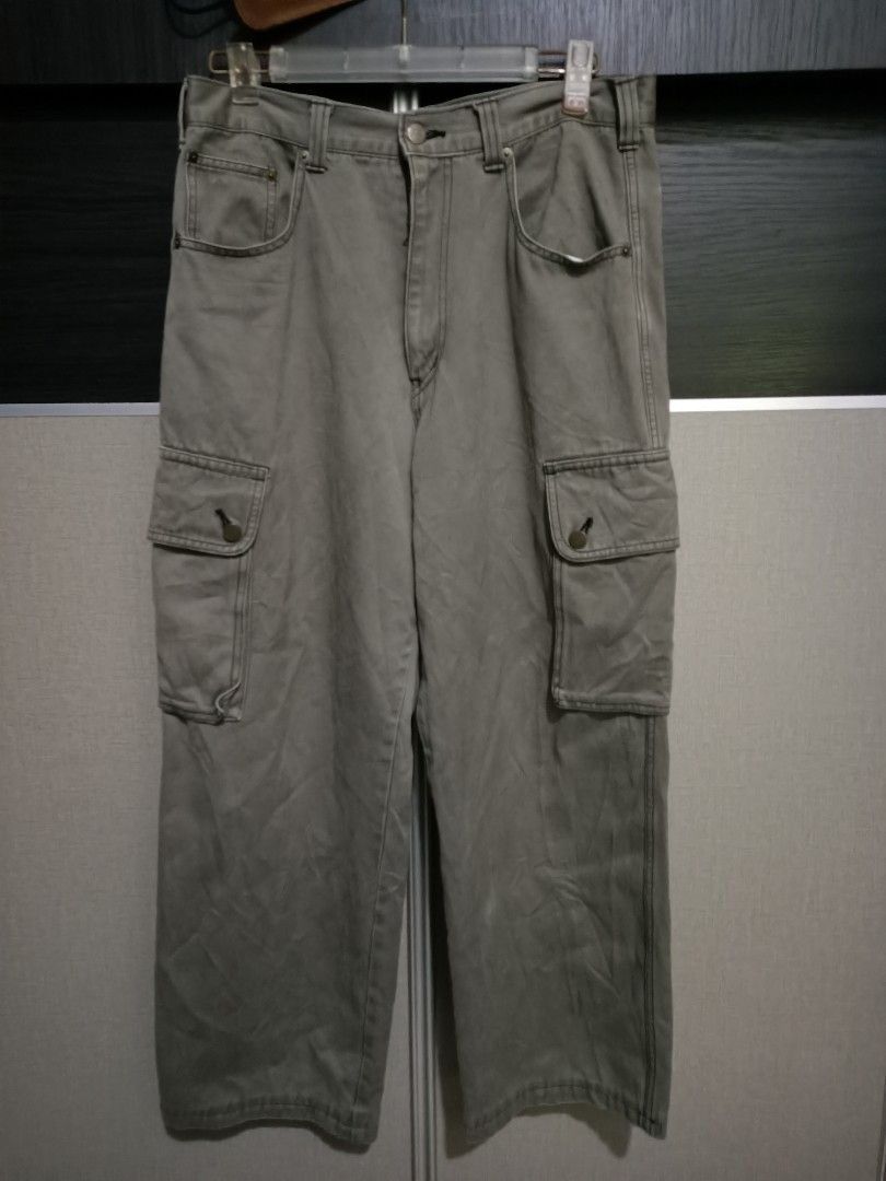 Designer × Vintage Vintage barrell roll street clothing cargo baggy pants Size US 32 / EU 48 - 1 Thumbnail