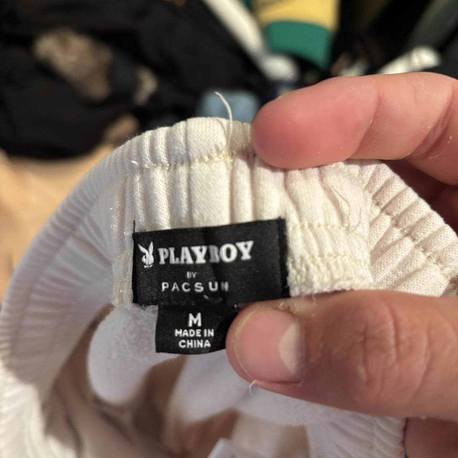 Playboy Playboy White Sweatpants Size US 32 / EU 48 - 4 Thumbnail