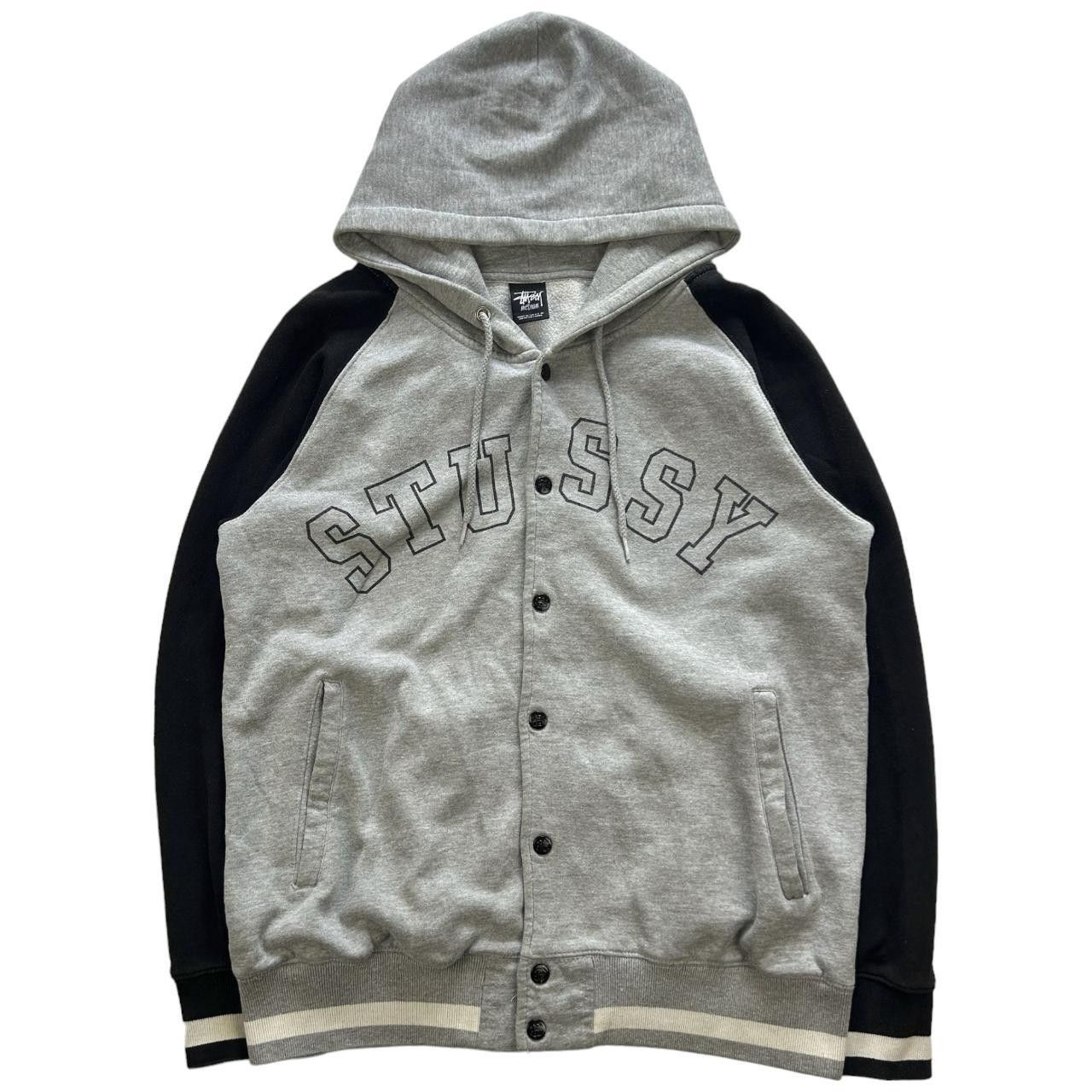 Vintage Stussy Logo Hoodie Jacket Size M