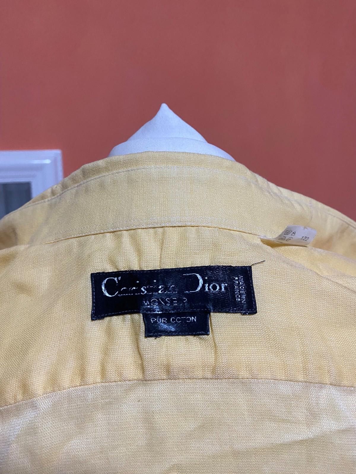 Dior Christian Dior Monsieur Short Shirt Button Up Yellow L Size US L / EU 52-54 / 3 - 7 Thumbnail