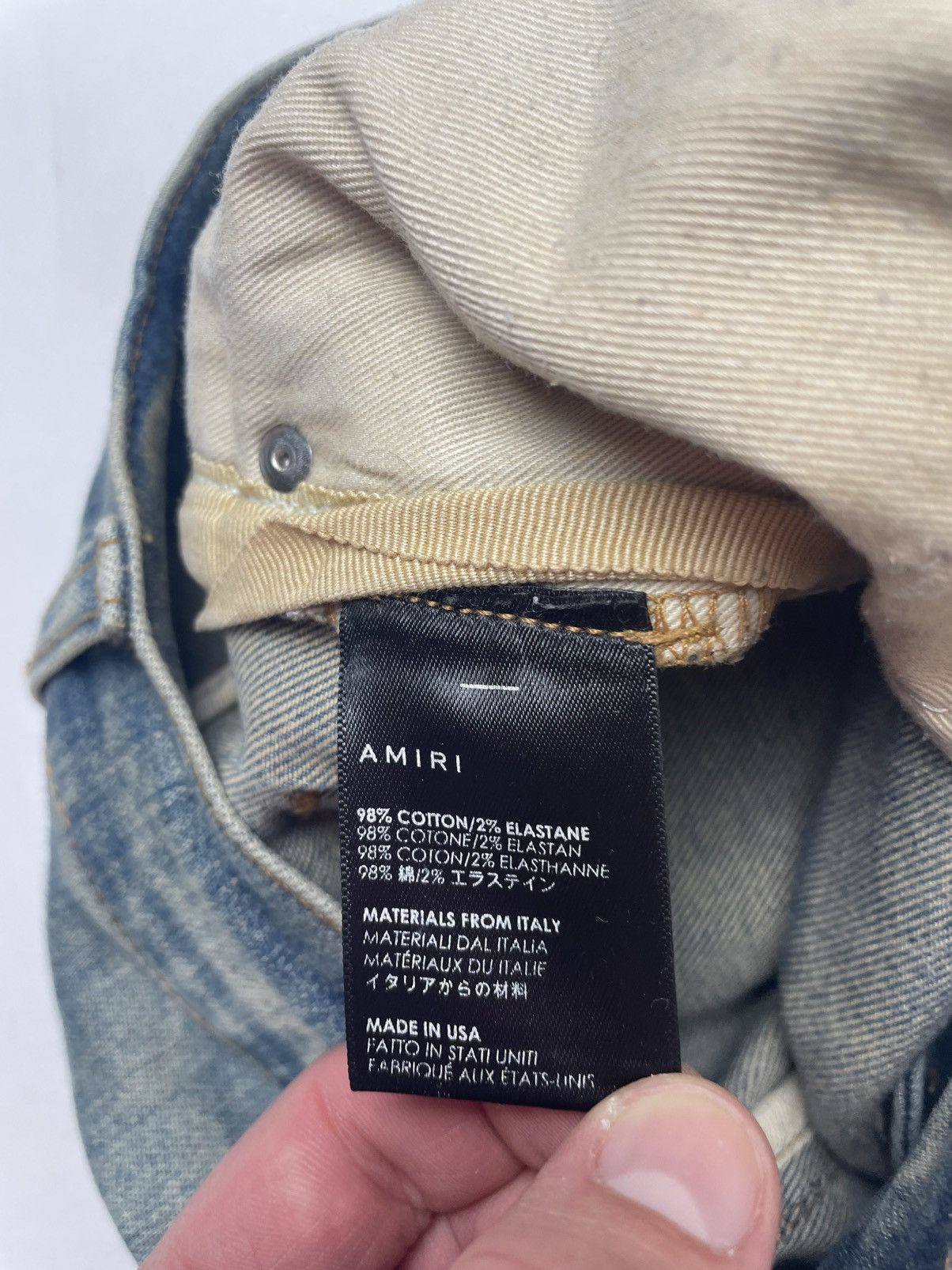 Amiri Amiri Glitter Stripe Jeans Size US 31 - 8 Thumbnail