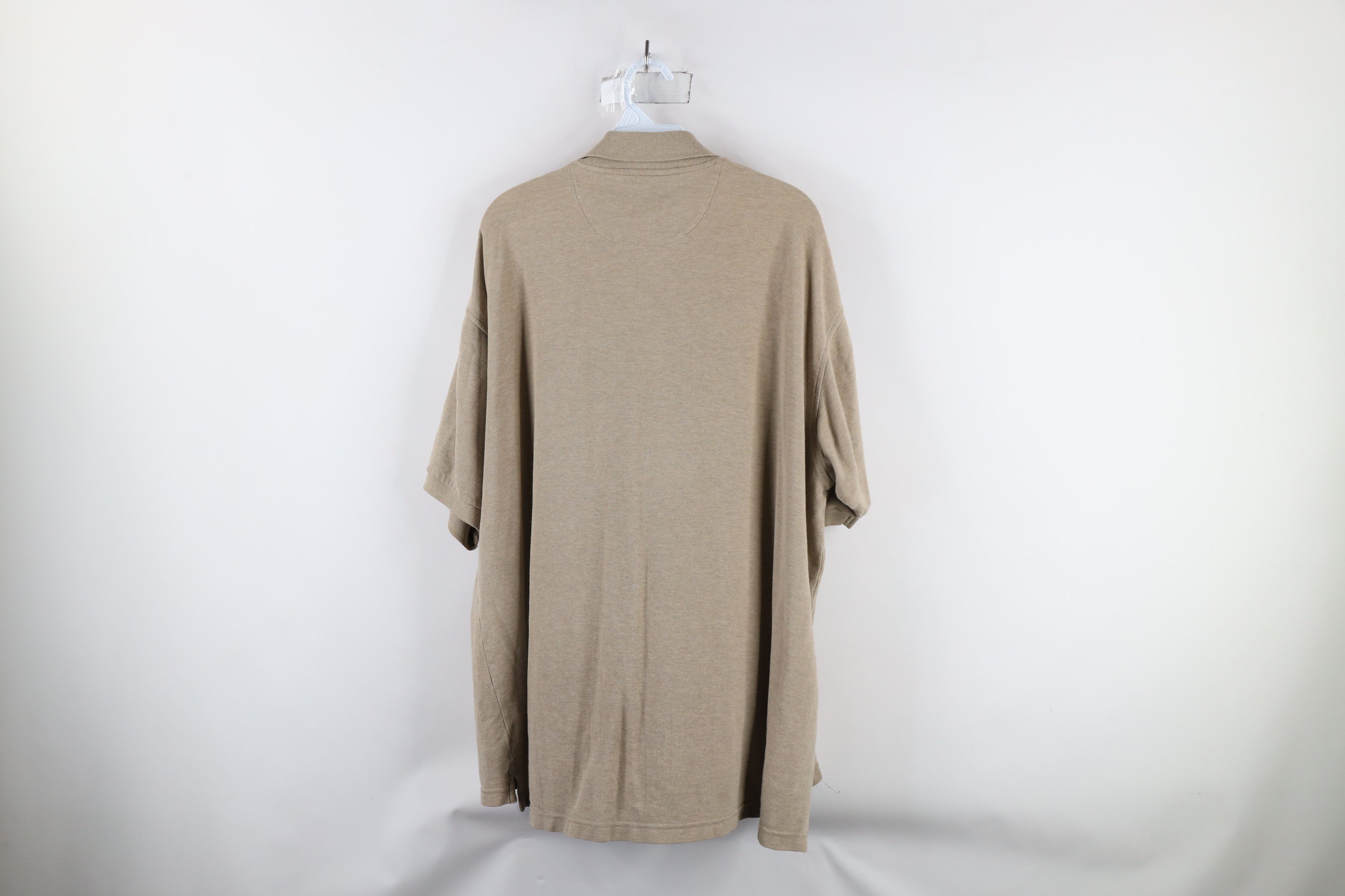 Vintage Vintage 90s Streetwear Blank Pique Cotton Polo Shirt Beige Size US XL / EU 56 / 4 - 10 Thumbnail