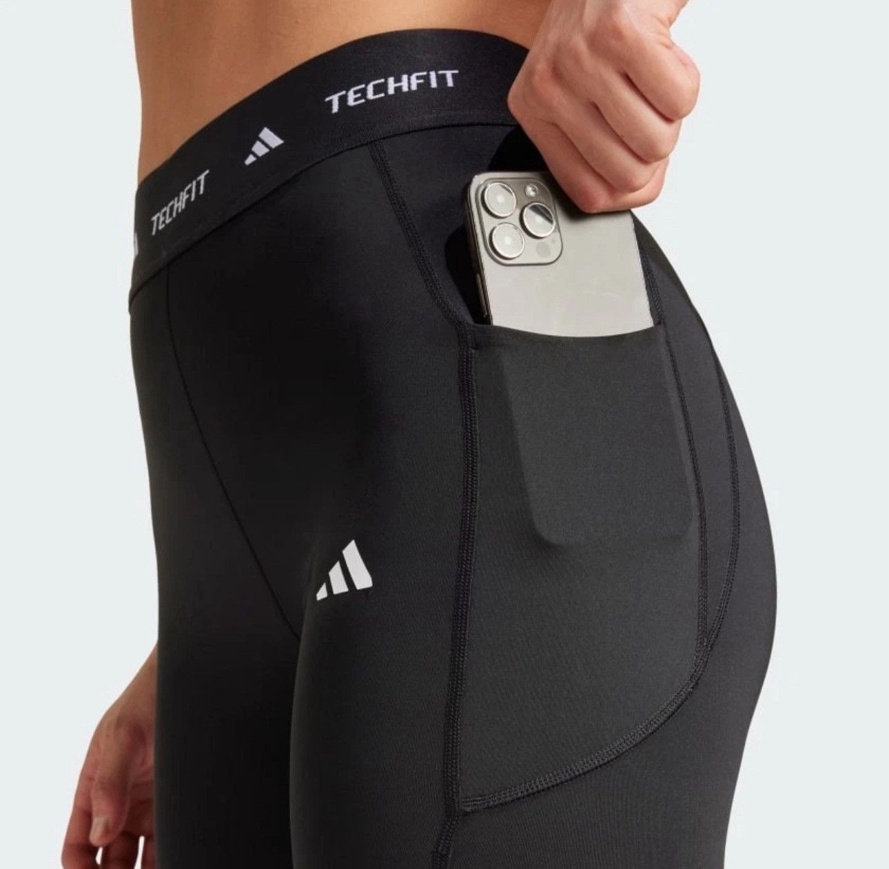 Adidas Adidas Teachfit Stash Pocket Full-Length Leggings Black Size 34" / US 12 / IT 48 - 5 Thumbnail