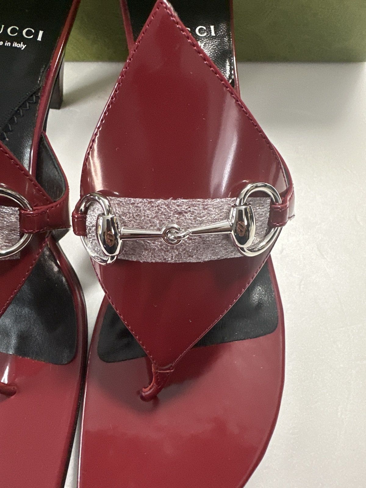 Gucci Gucci Horsebit Kitten Heel Flip Flop Size US 8 / IT 38 - 11 Thumbnail