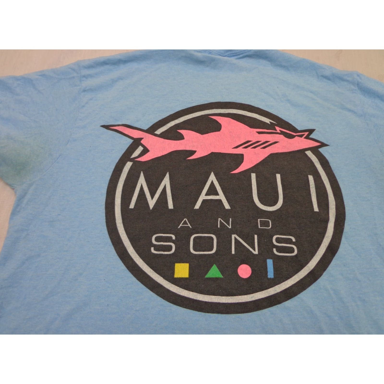 Vintage Maui and Sons T-Shirt Blue Size Medium Mens Crew Neck Short Sleeve Regular Fit Vintage: No Size US M / EU 48-50 / 2 - 2 Thumbnail