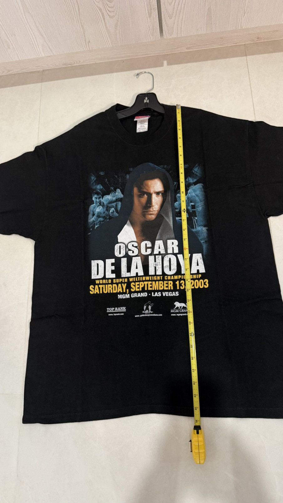 Champion 2003 Oscar De La Hoya Tshirt Size XL Champion Tag Size US XL / EU 56 / 4 - 5 Thumbnail
