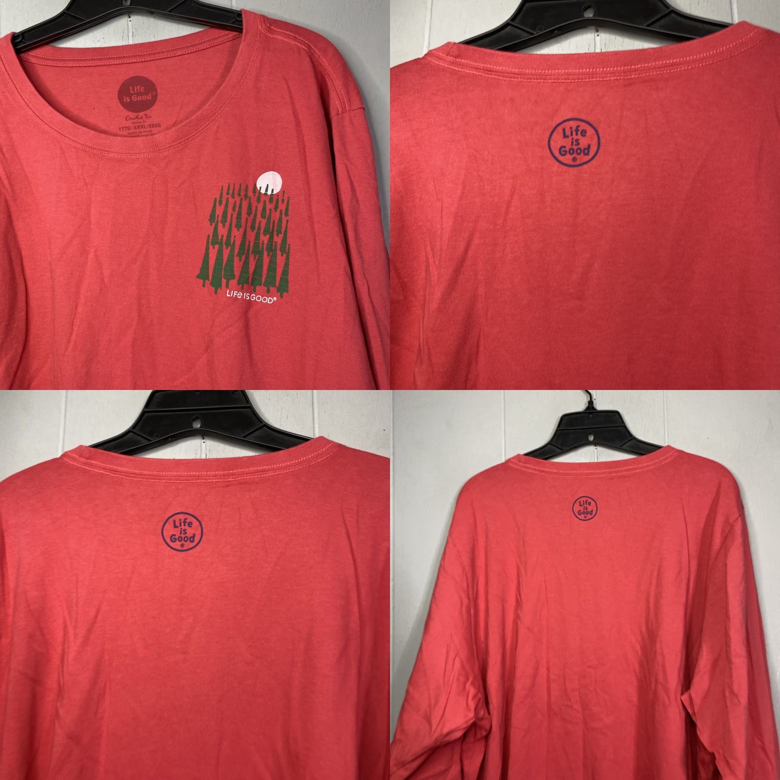 Life is Good Life Is Good Crusher Tee Long Sleeve T Shirt Christmas Fox In Snow 3X Red Womens Plus Size 3XL Holiday Gift Size XXL / US 16-18 / IT 52-54 - 8 Thumbnail
