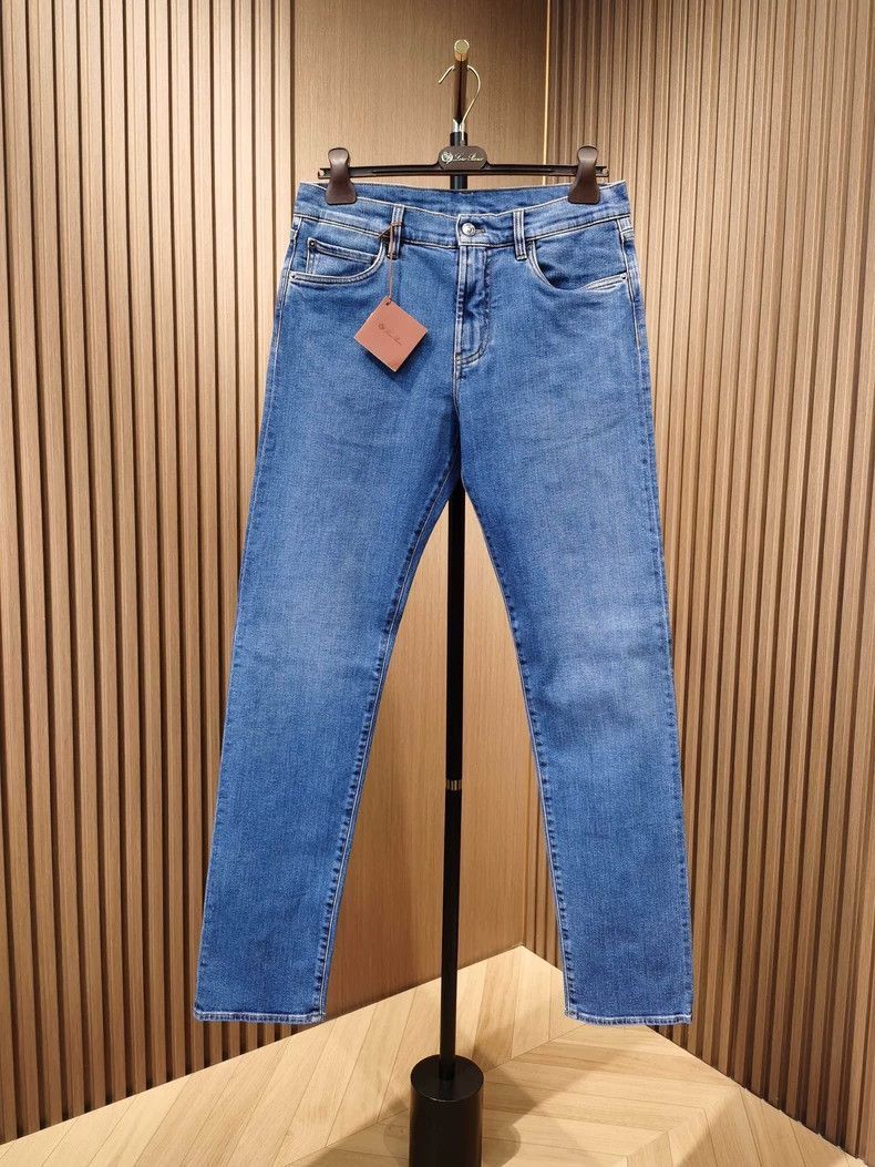 Ermenegildo Zegna Loro Piana Quarona Blue Denim Jeans-2508 Size US 34 / EU 50 - 2 Thumbnail
