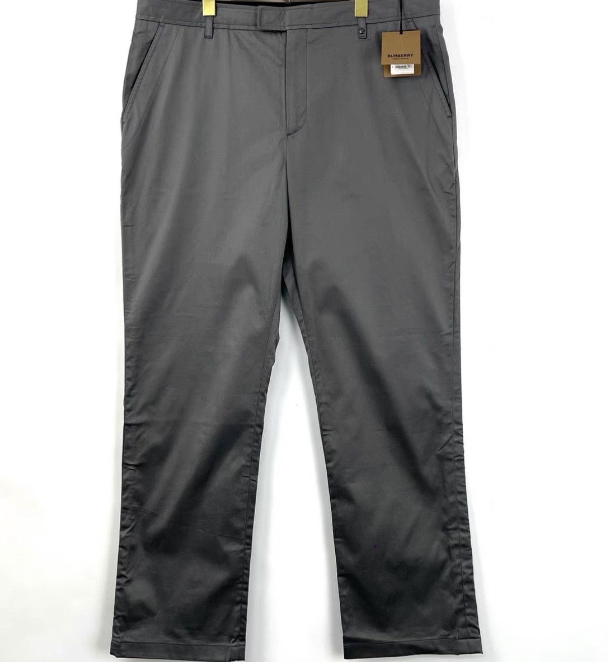 Burberry Burberry Grey Logo Embroidered Casual Pants K12 Size US 42 / EU 58 - 1 Thumbnail