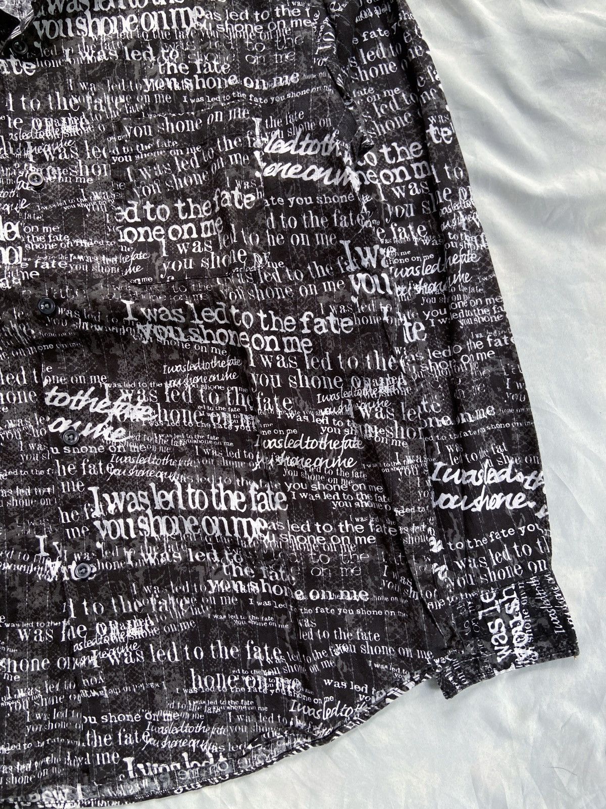14th Addiction SPLENDID SATISFACTION ARCHIVE TYPE WRITER BUTTON DOWN SHIRT Size US XL / EU 56 / 4 - 4 Thumbnail