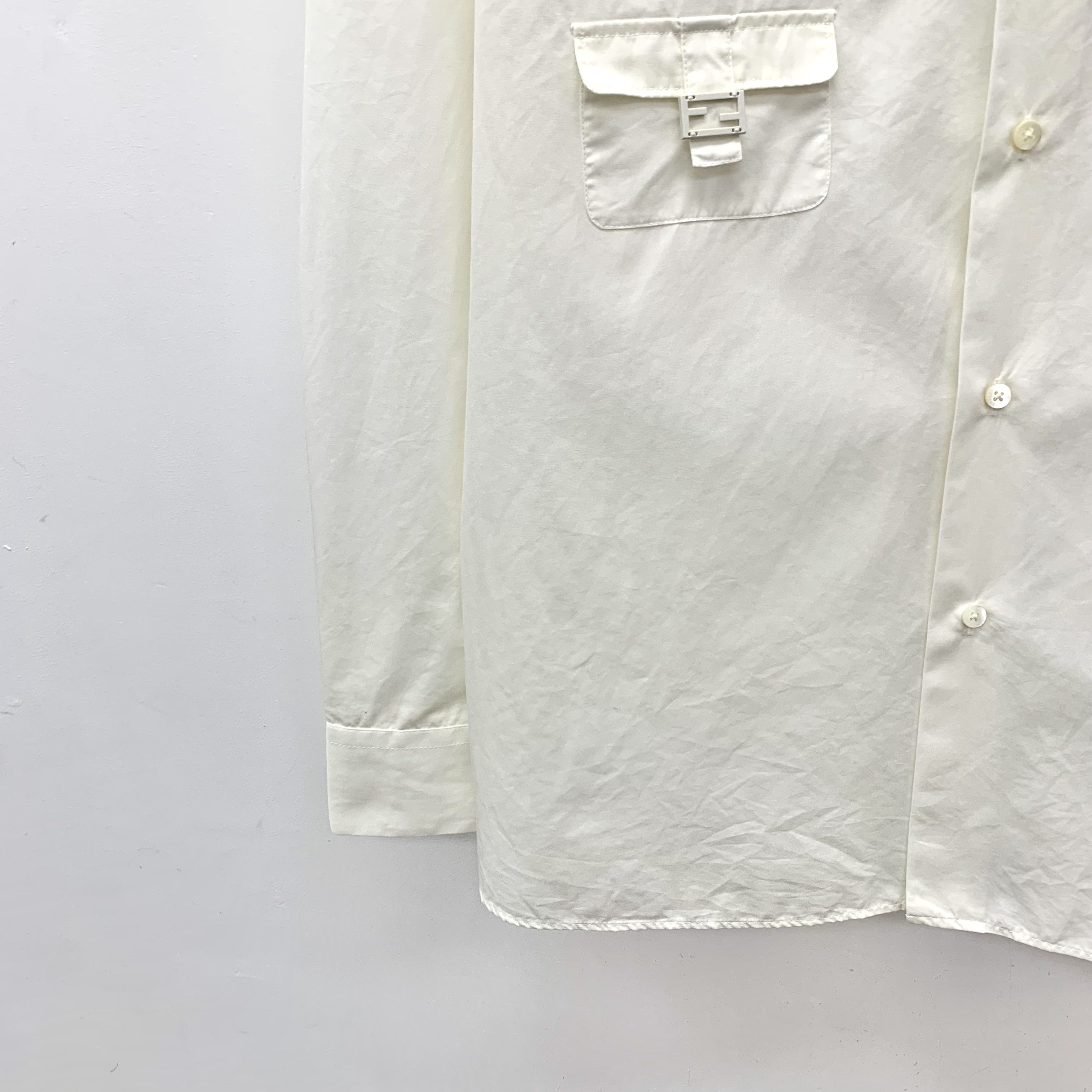 Fendi Fendi Multi-Pocket Shirt White (39) Size XS / US 0-2 / IT 36-38 - 4 Thumbnail