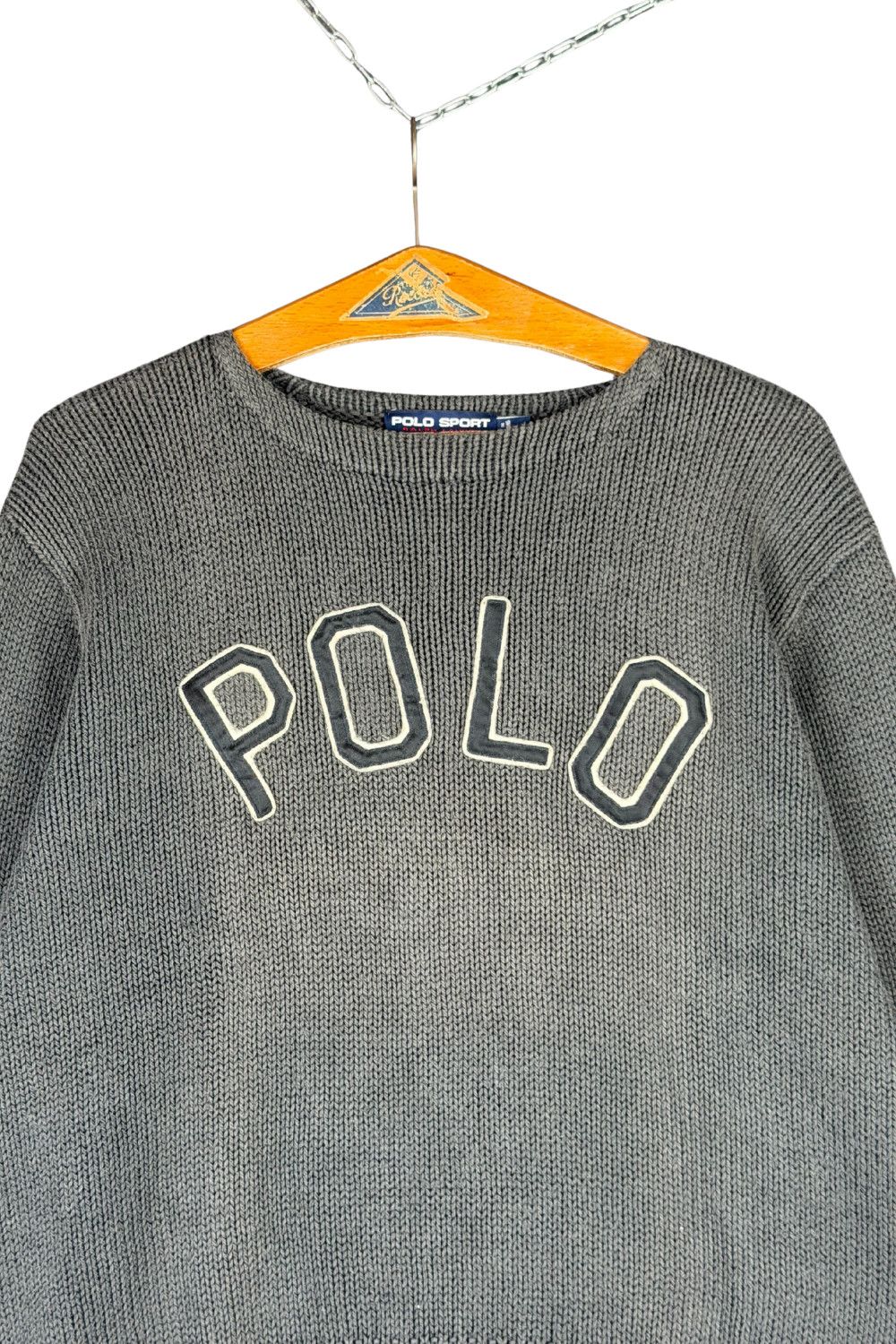 Polo Ralph Lauren Late 90s Polo Sport Ralph Lauren Appliqué Logo Knit Sweater Size US XL / EU 56 / 4 - 3 Thumbnail