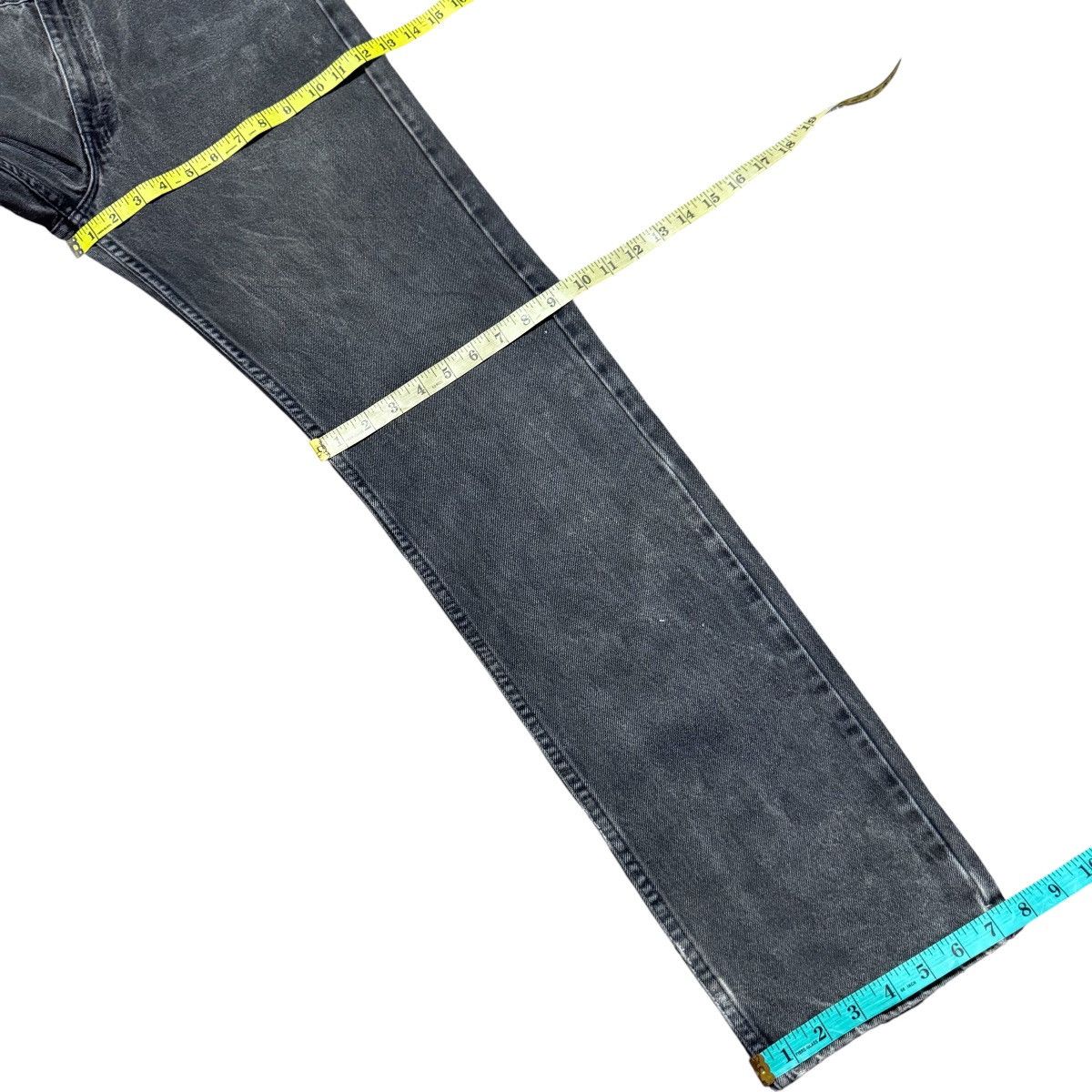 Levi's Vintage Levis 505 Black Faded Distressed Jeans Size US 34 / EU 50 - 20 Thumbnail