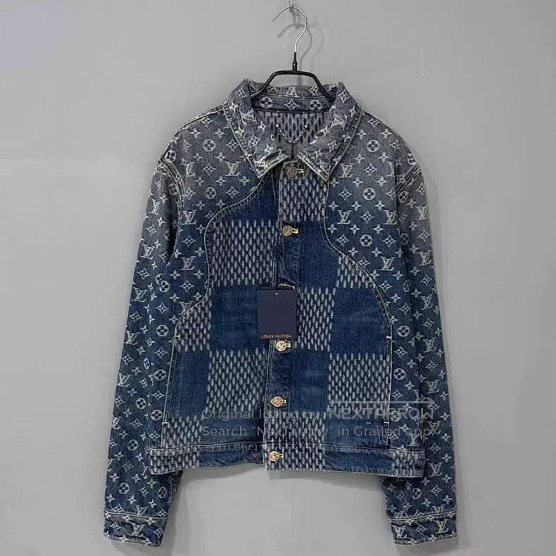 Louis Vuitton Louis Vuitton Nigo co-branded full-print denim jacket Size US S / EU 44-46 / 1 - 1 Thumbnail