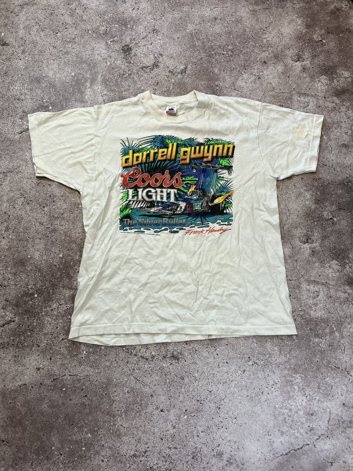 Vintage Vintage 90s Coors Light Silver Bullet Promo Graphic T Shirt Size US XL / EU 56 / 4 - 1 Thumbnail
