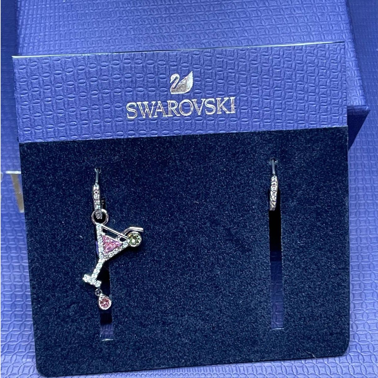 Swarovski Swarovski Mini Hoop Cocktail Pierced Earrings Size ONE SIZE - 1 Thumbnail