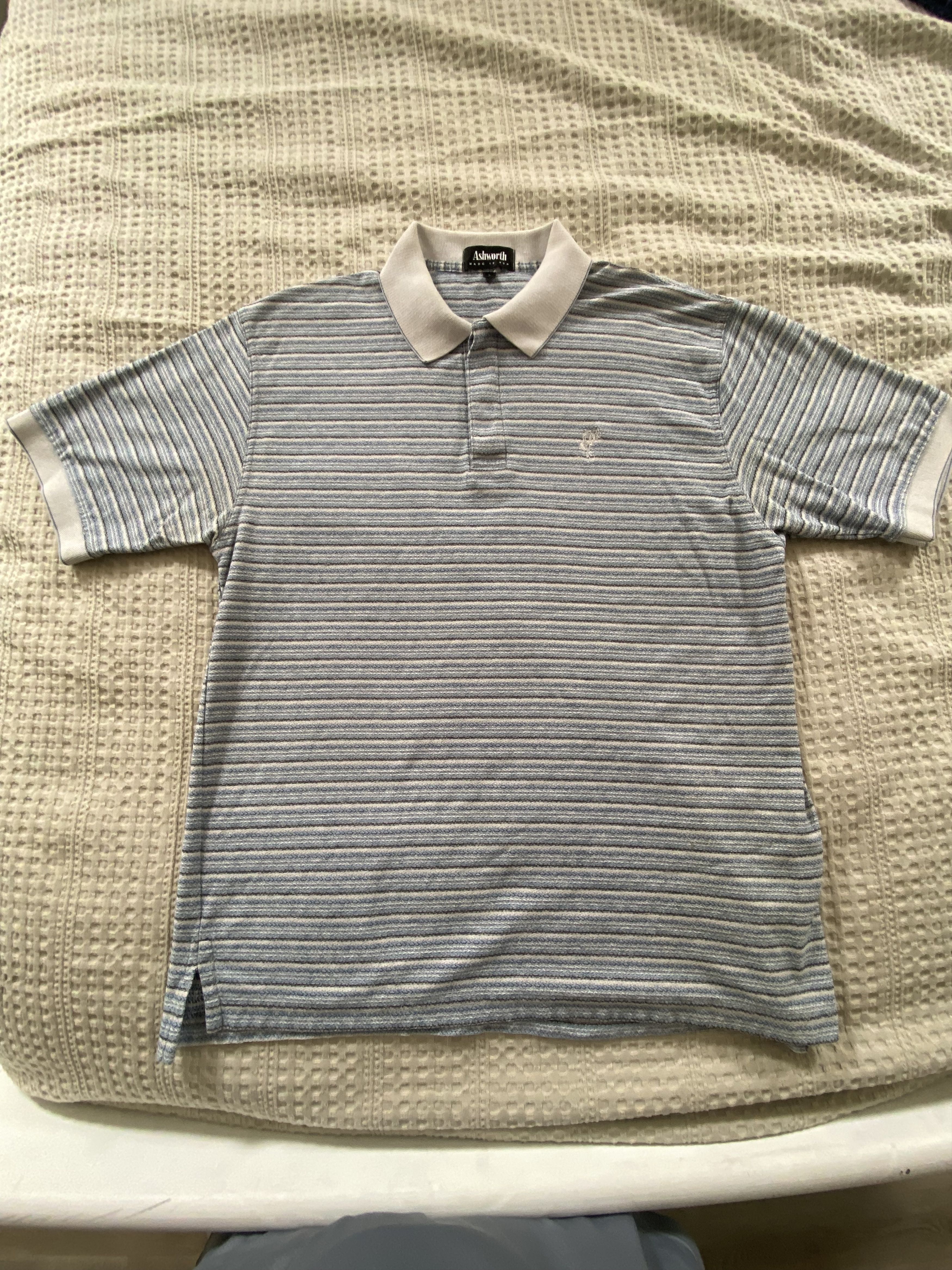 Ashworth Ashworth Striped Polo Size US L / EU 52-54 / 3 - 2 Thumbnail