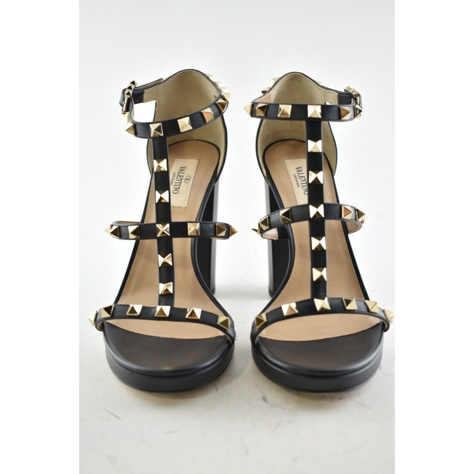 Valentino Rockstud City 110 Strap Platform Sandal Block Heel Pump 41.5 Size US 11.5 / IT 41.5 - 5 Thumbnail