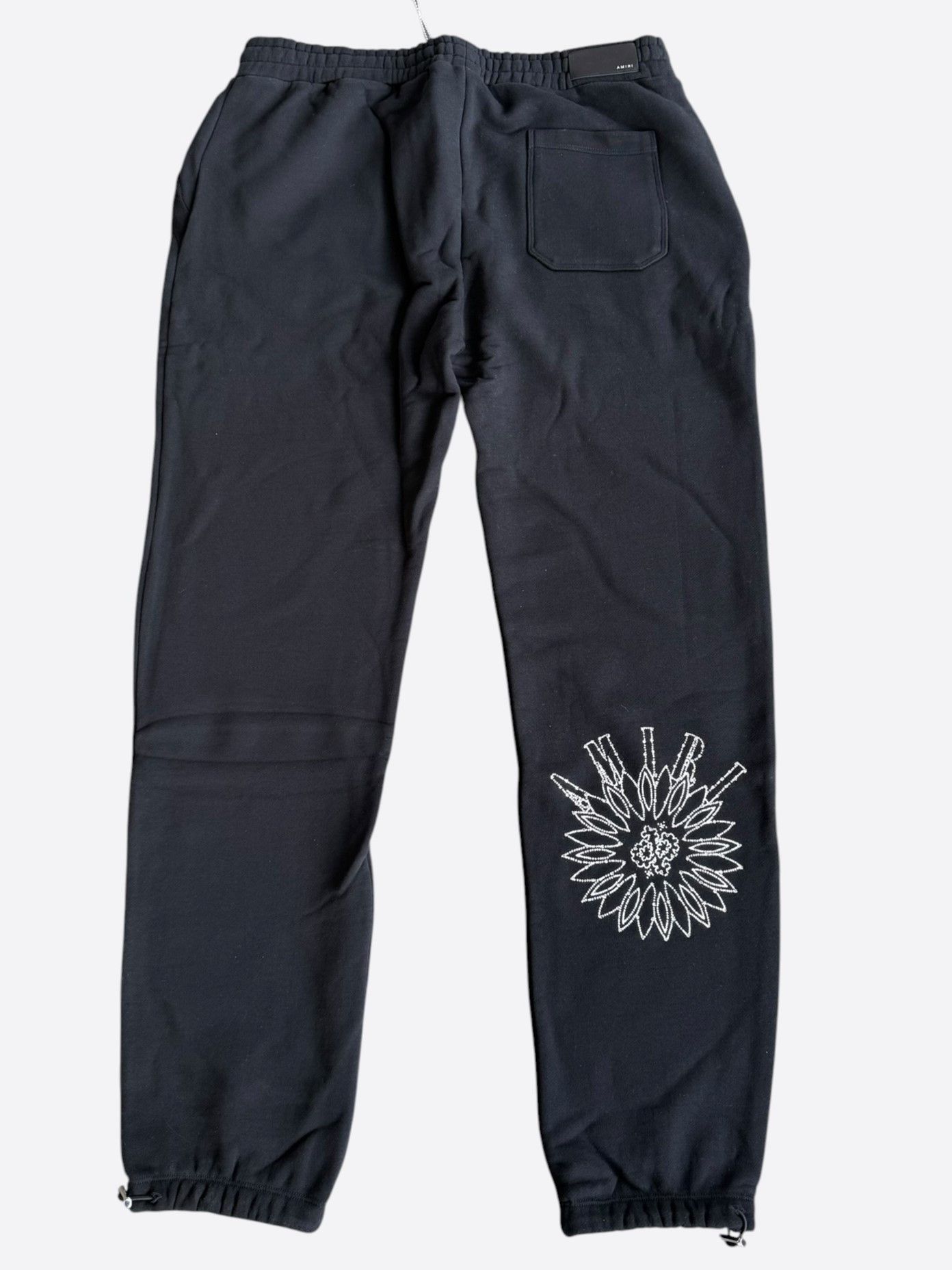 Amiri Amiri Black & Crystal Stick Poke Sweatpants Size US 40 / EU 56 - 2 Thumbnail