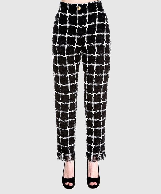 Balmain Balmain Checked Bouclé-Tweed Pants FR38 Size 27" / US 4 / IT 40 - 2 Thumbnail