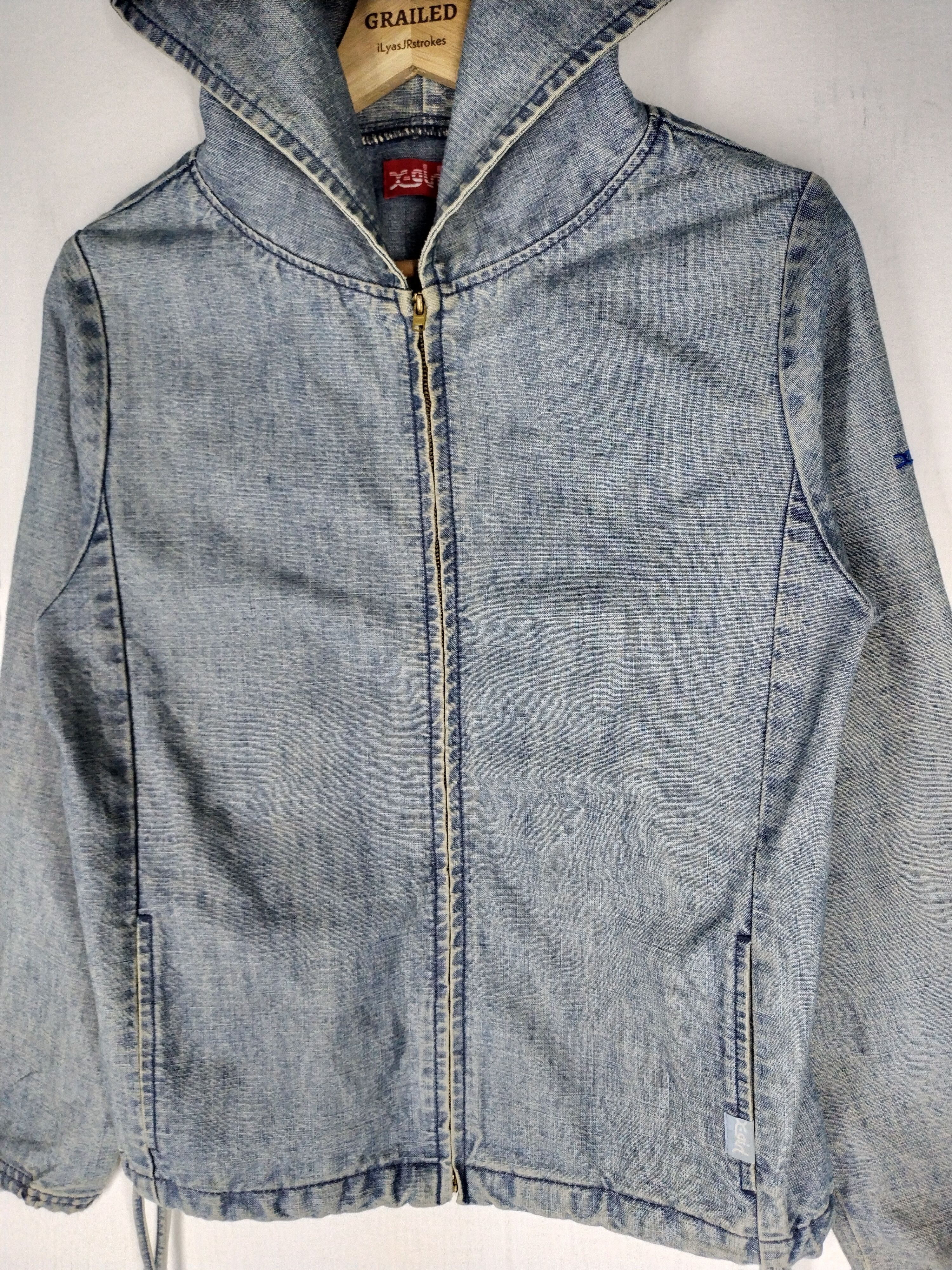 Japanese Brand Vintage X-Girl Japanese Brand Wash Acid Wash Hoodie Jacket Size US M / EU 48-50 / 2 - 6 Thumbnail