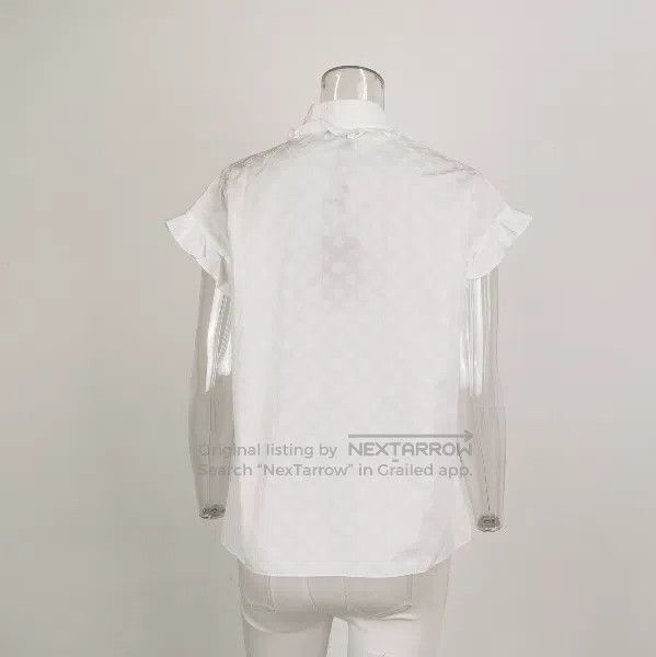 Louis Vuitton Louis Vuitton White Cotton Printed Top. Size US S / EU 44-46 / 1 - 3 Thumbnail